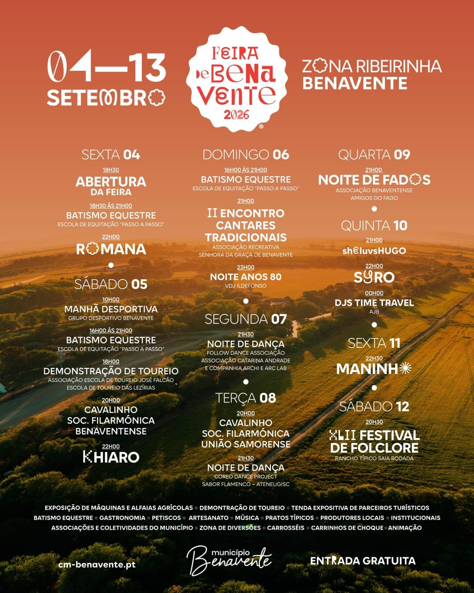 Cartaz Feira de Benavente 2026 - Benavente