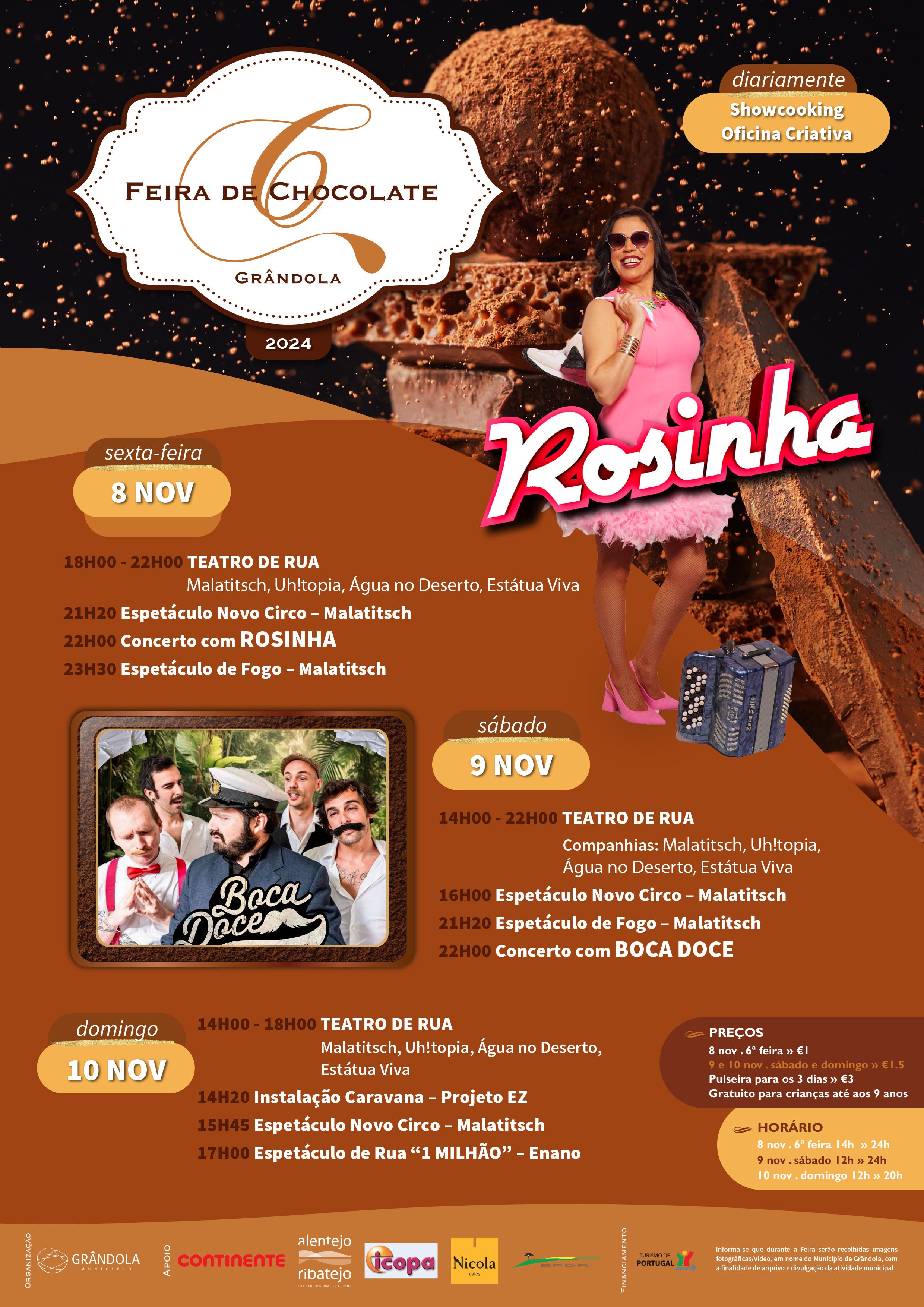 Cartaz Feira de Chocolate 2024 - Grândola