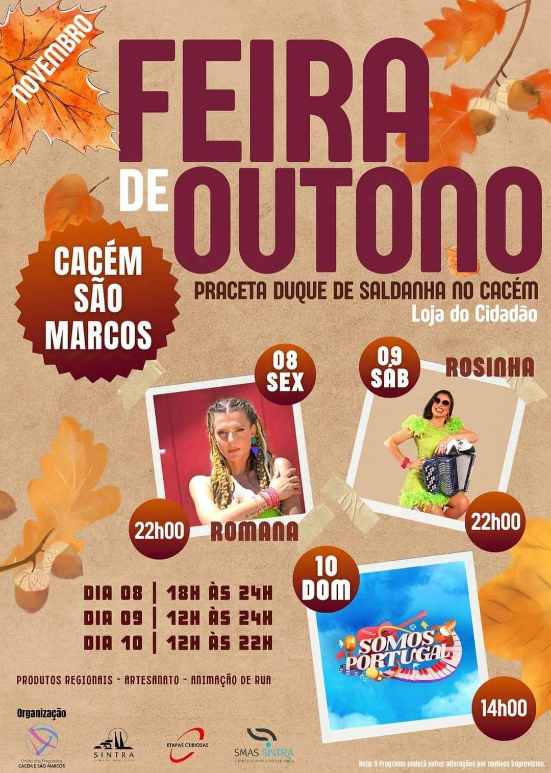 Cartaz Feira de Outono 2024 - Cacém