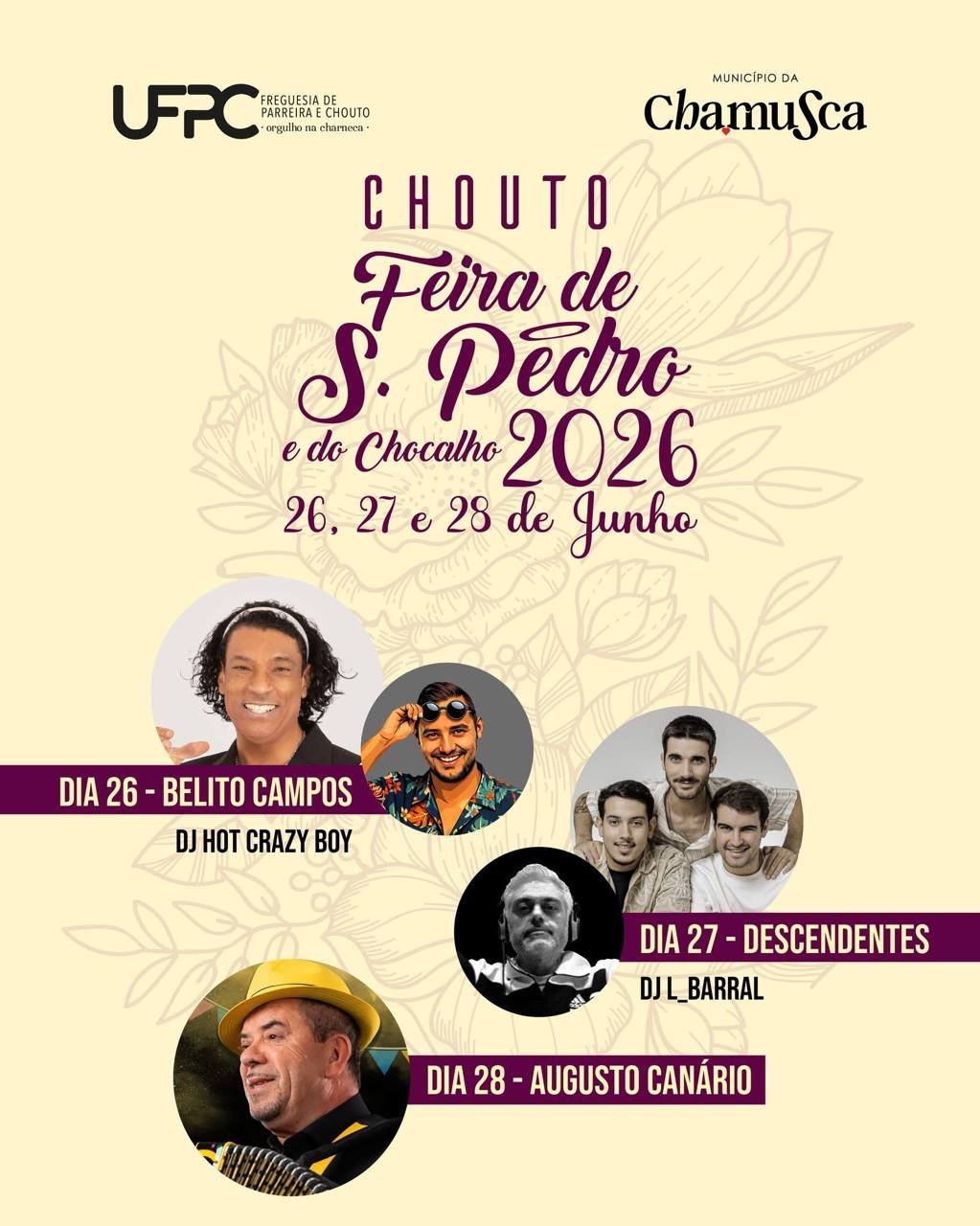 Cartaz Feira de S. Pedro e do Chocalho 2026 - Chouto