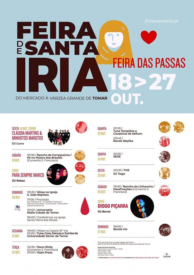 Cartaz Feira de Santa Iria 2024 - Tomar