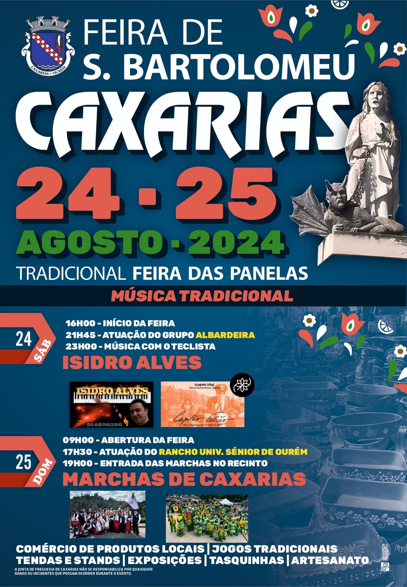 Cartaz Feira de São Bartolomeu 2024 - Caxarias
