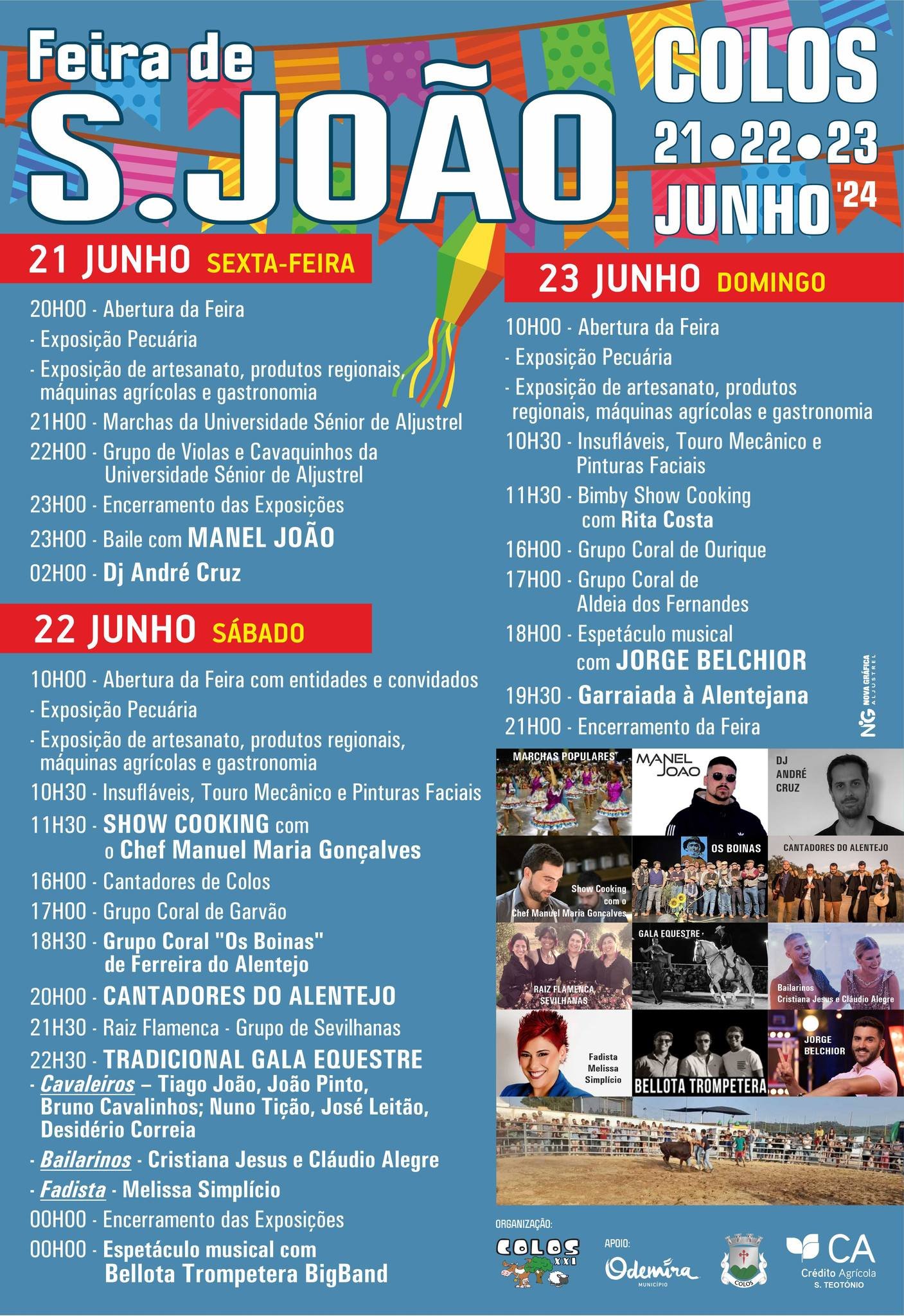 Cartaz Feira de São João 2024 - Colos
