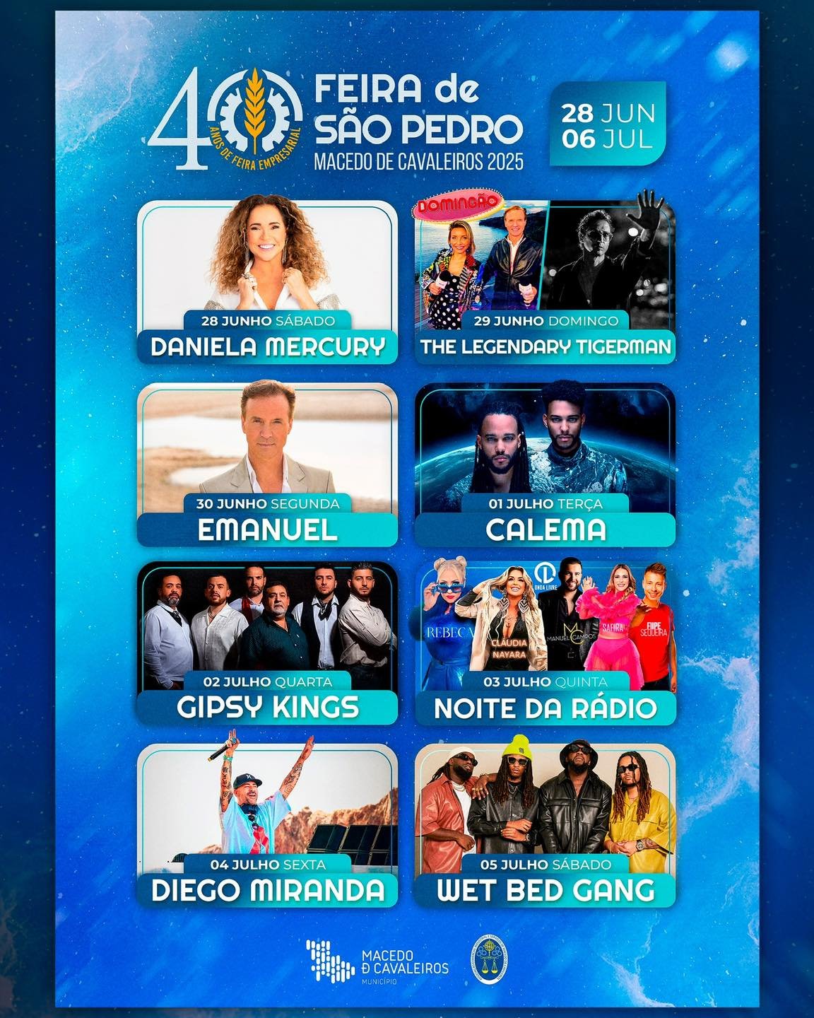 Cartaz Feira de São Pedro 2025 - Macedo de Cavaleiros