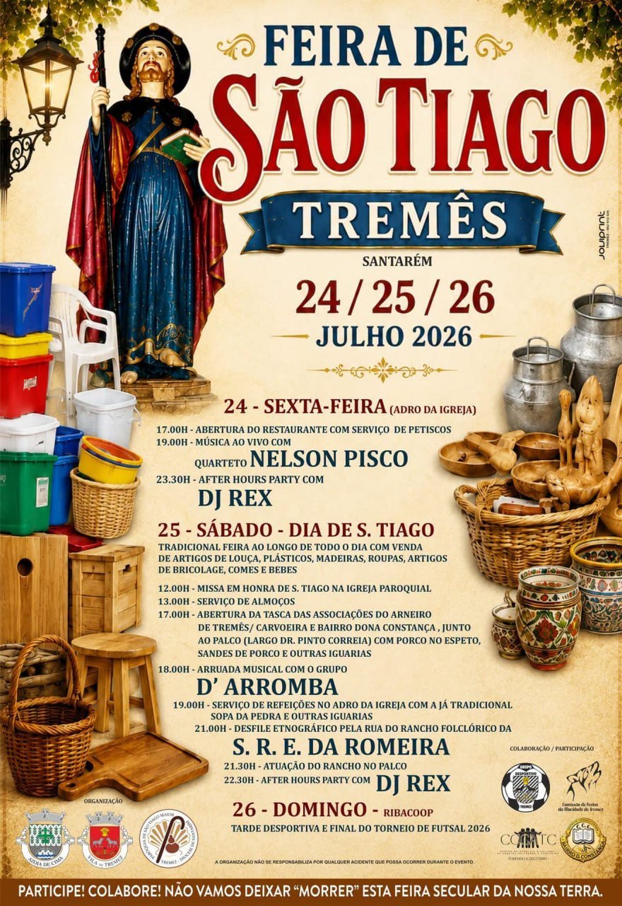 Cartaz Feira de São Tiago 2026 - Tremês