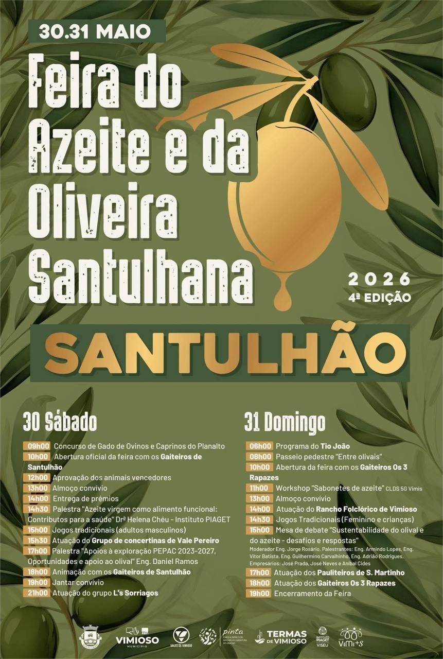 Cartaz Feira do Azeite e da Oliveira Santulhana 2026 - Santulhão