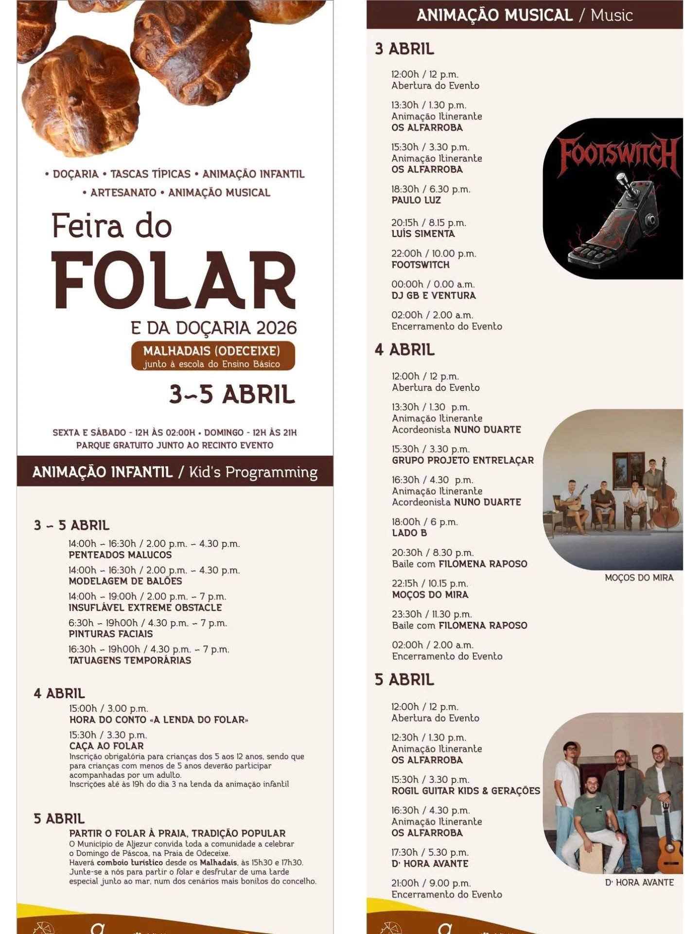 Cartaz Feira do Folar e da Doçaria 2026 - Malhadais