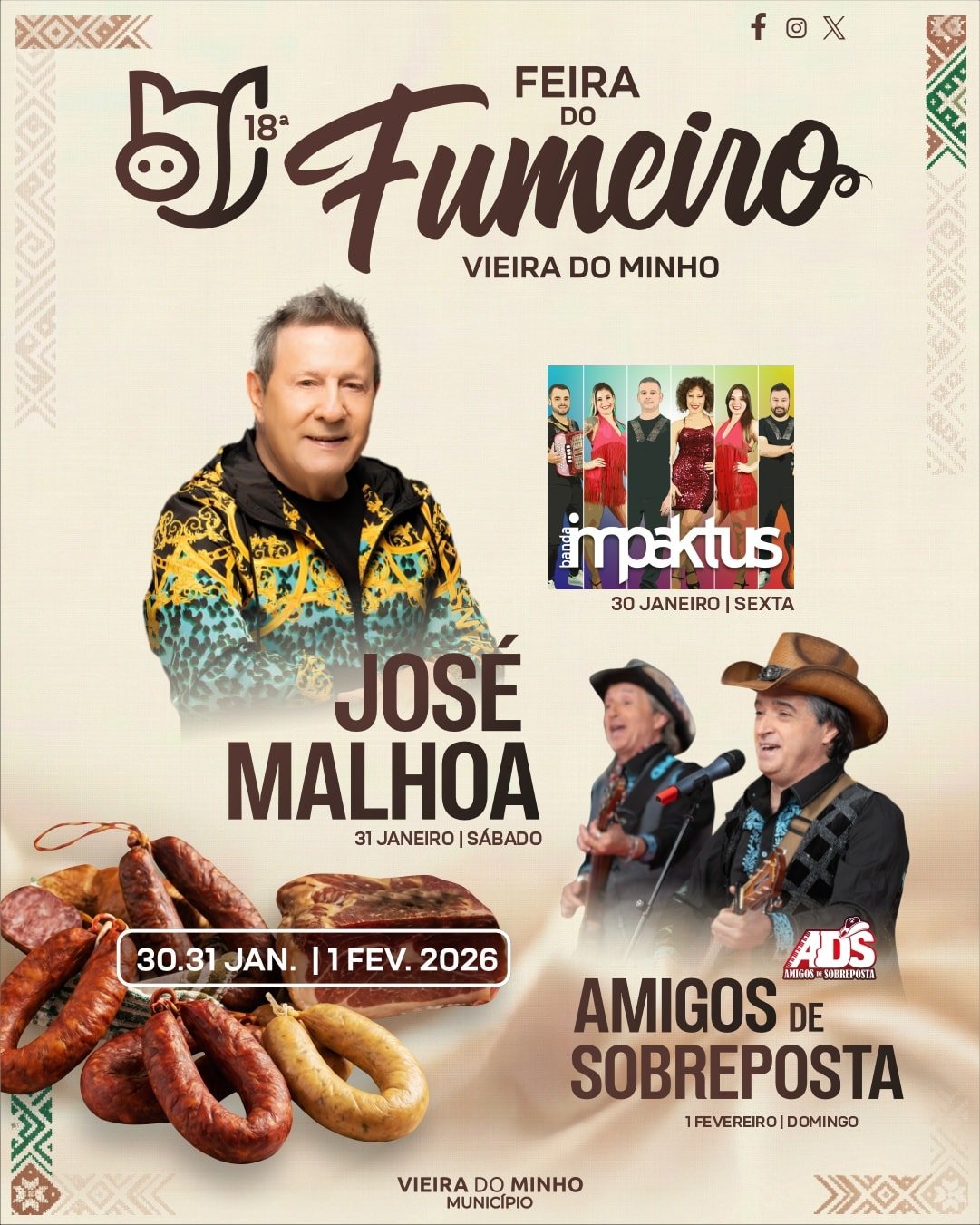 Cartaz Feira do Fumeiro 2026 - Vieira do Minho