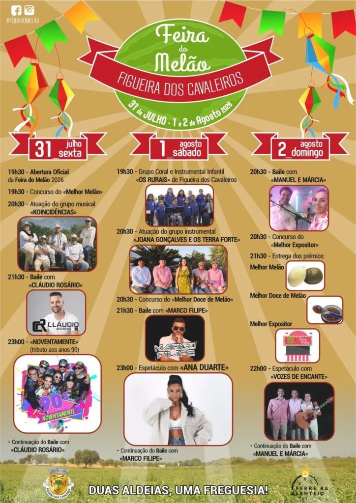 Cartaz Feira do Melão 2026 - Figueira dos Cavaleiros