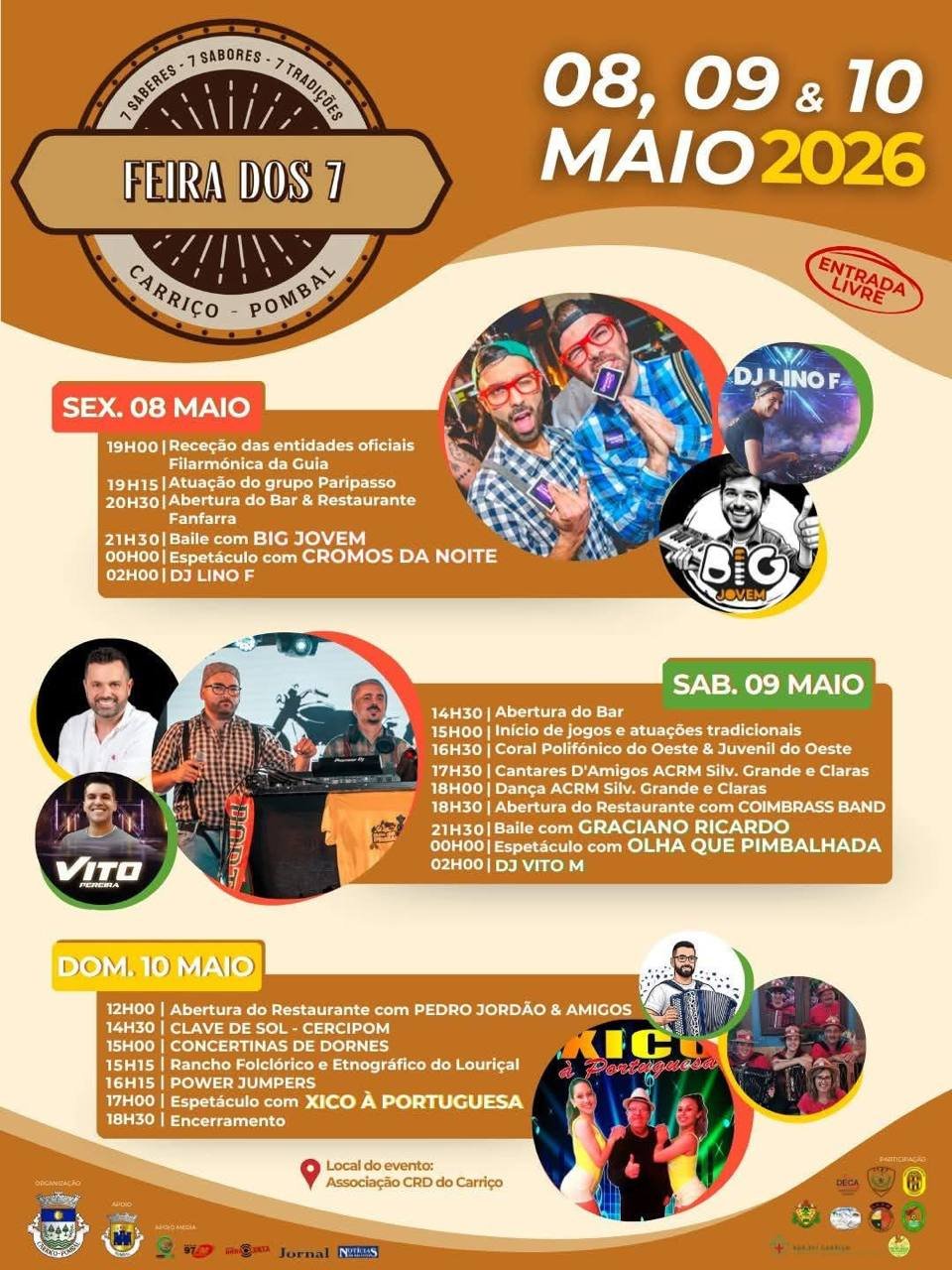 Cartaz Feira dos 7 2026 - Carriço