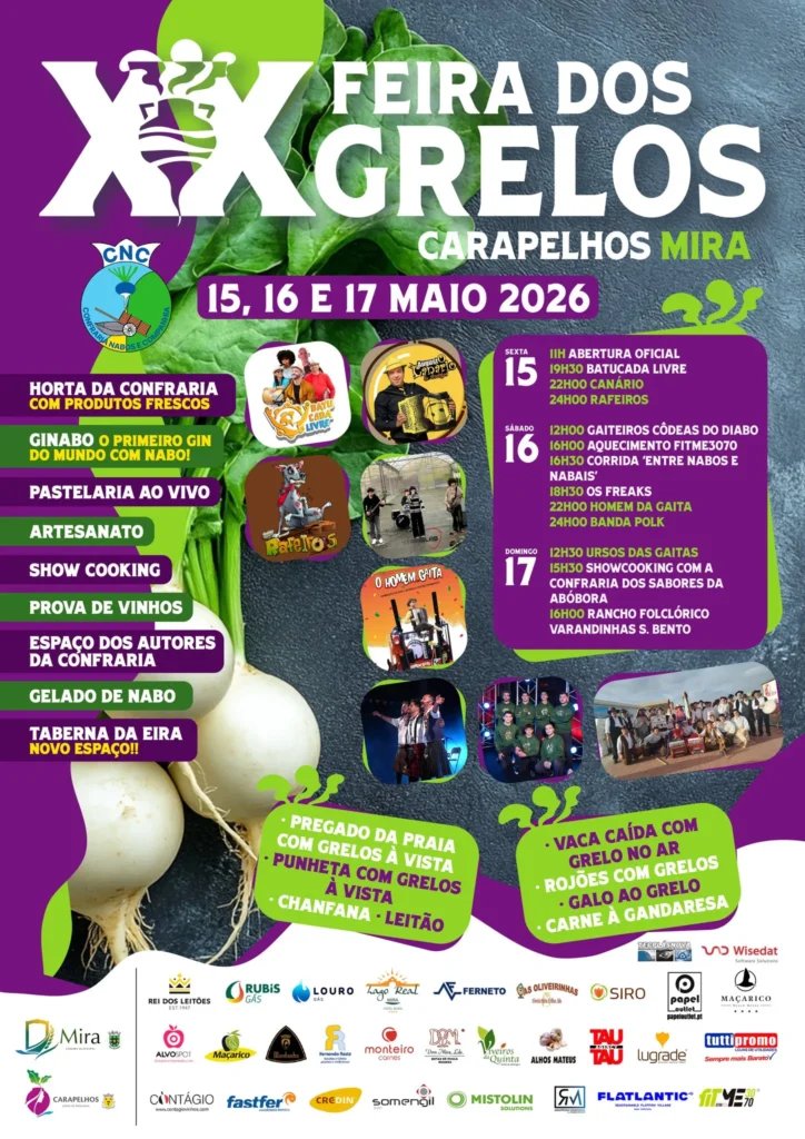 Cartaz Feira dos Grelos 2026 - Carapelhos