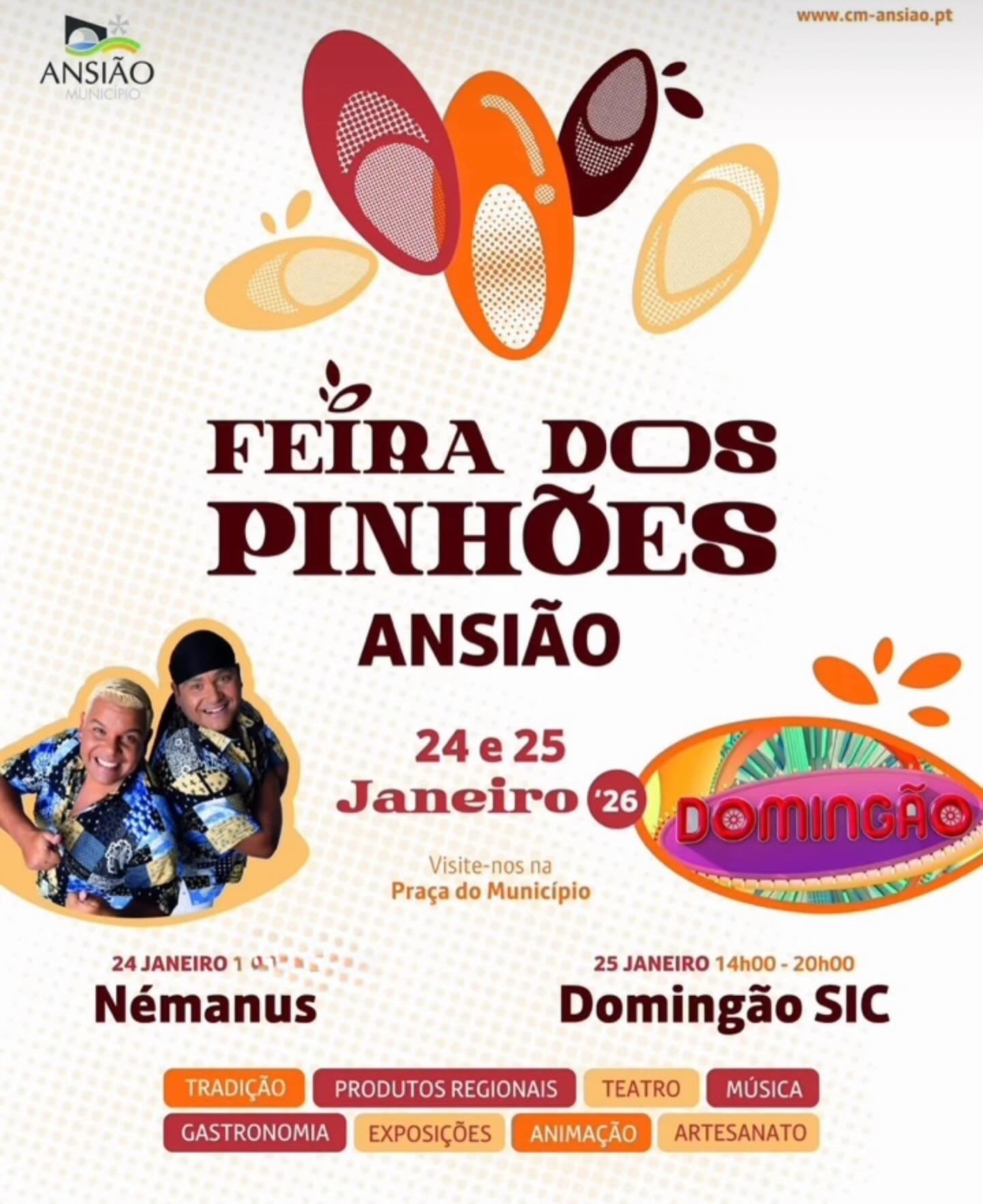 Cartaz Feira dos Pinhões 2026 - Ansião
