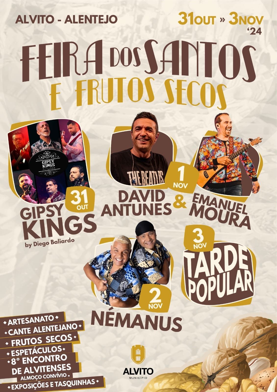 Cartaz Feira dos Santos e Frutos Secos 2024 - Alvito
