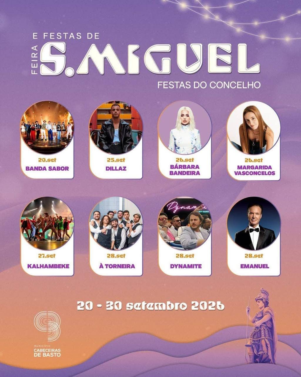 Cartaz Feira e Festas de S. Miguel 2026 - Cabeceiras de Basto