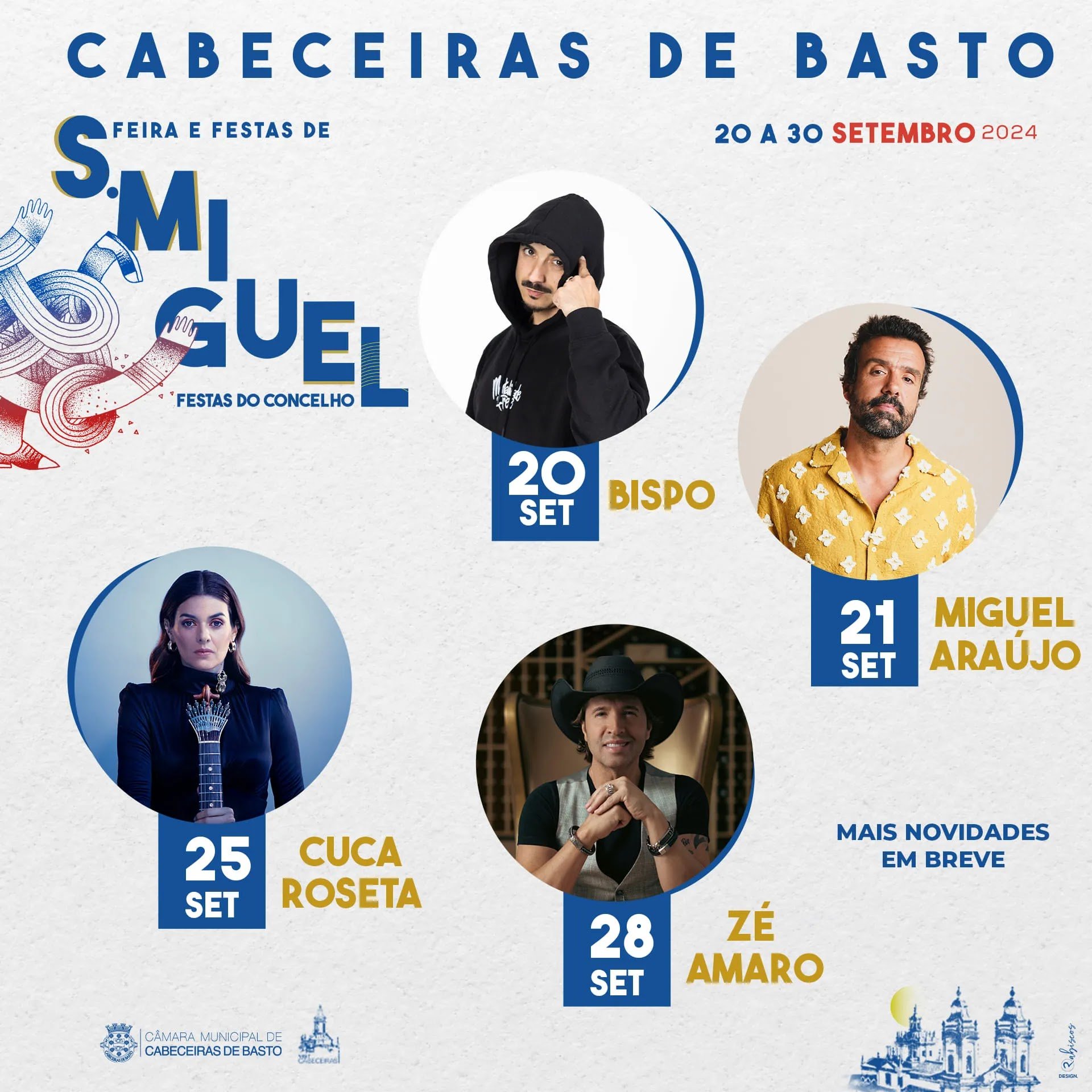 Cartaz Feira e Festas de São Miguel 2024 - Cabeceiras de Basto
