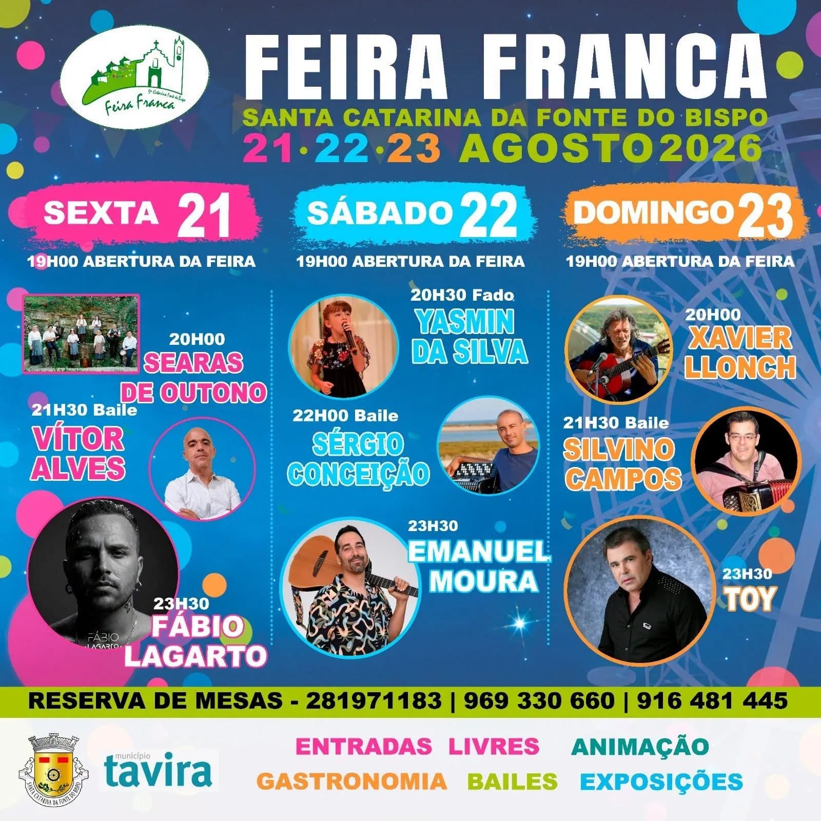 Cartaz Feira Franca 2026 - Santa Catarina da Fonte do Bispo