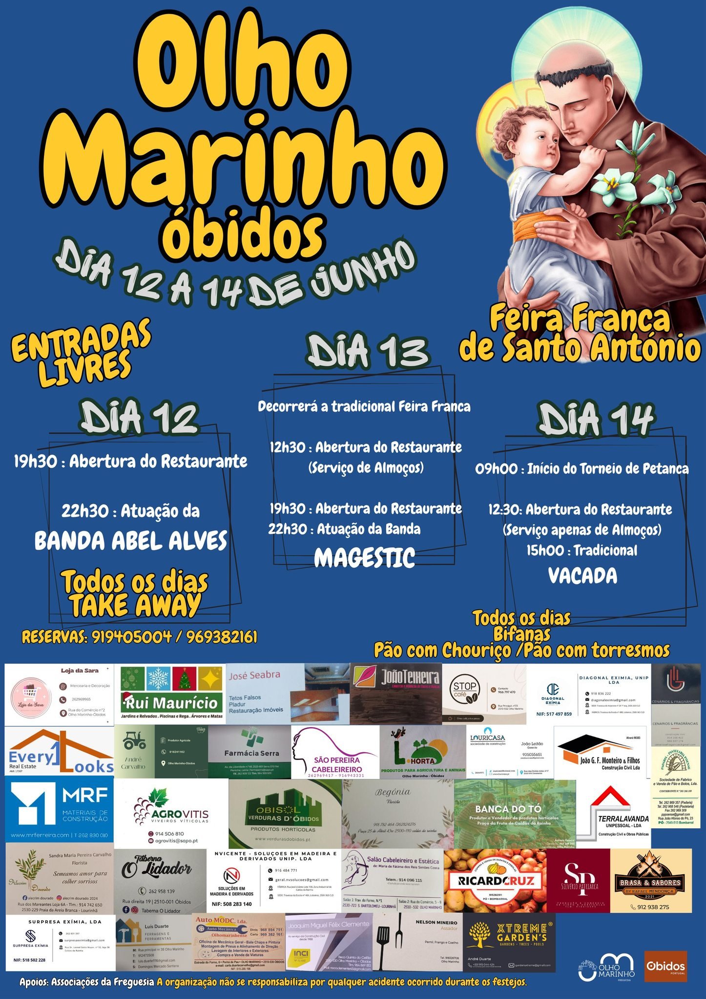 Cartaz Feira Franca de Santo António 2026 - Olho Marinho