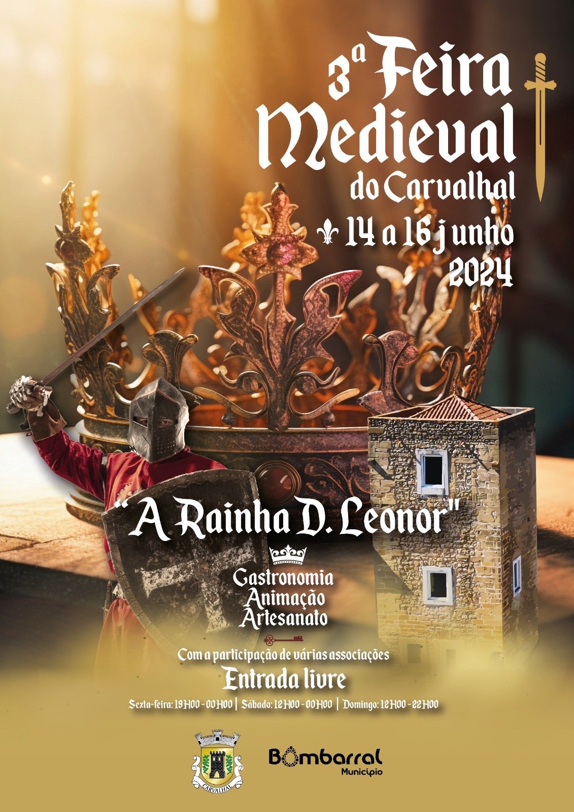 Cartaz Feira Medieval do Carvalhal 2024 - Bombarral