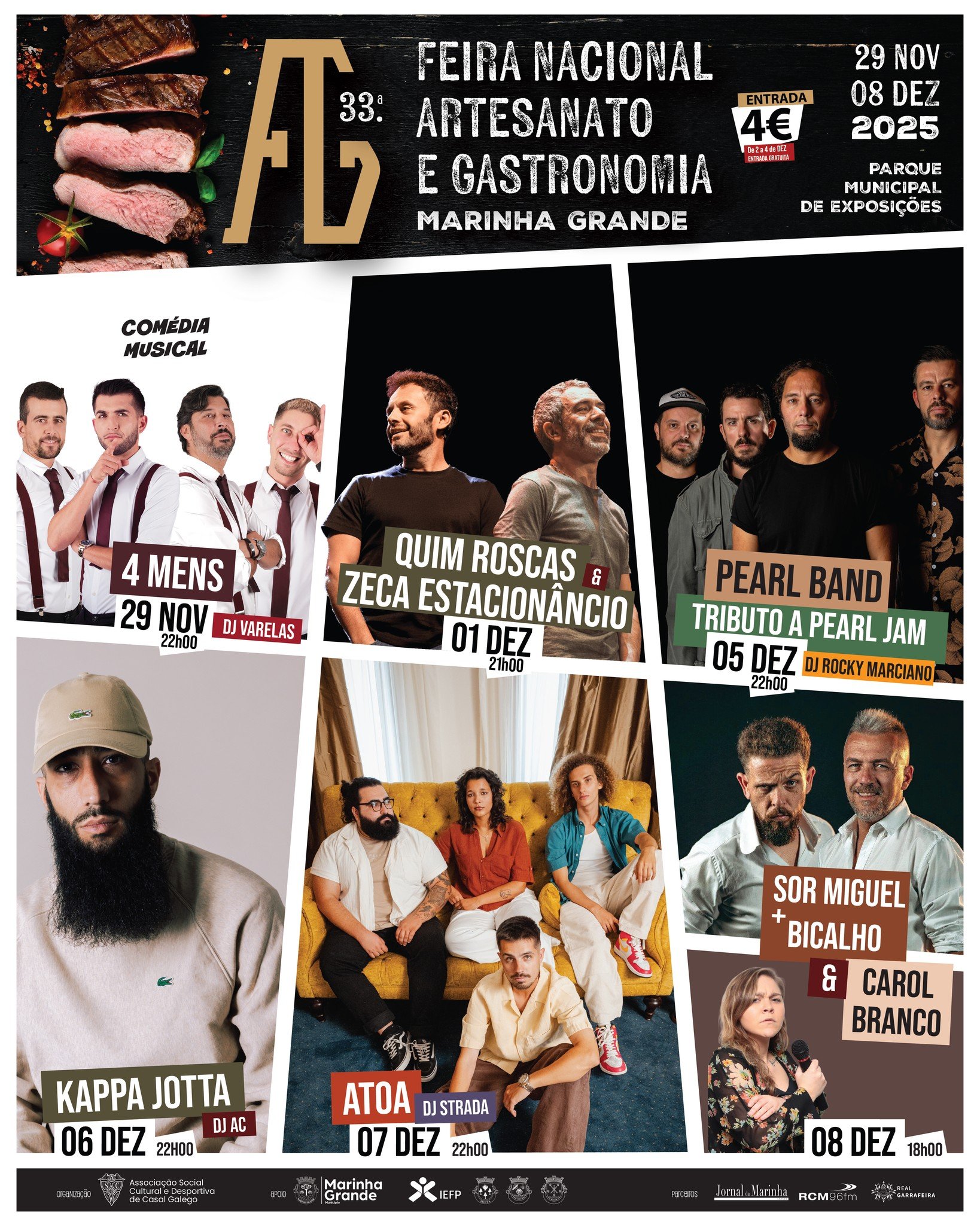 Cartaz Feira Nacional de Artesanato e Gastronomia 2025 - Marinha Grande