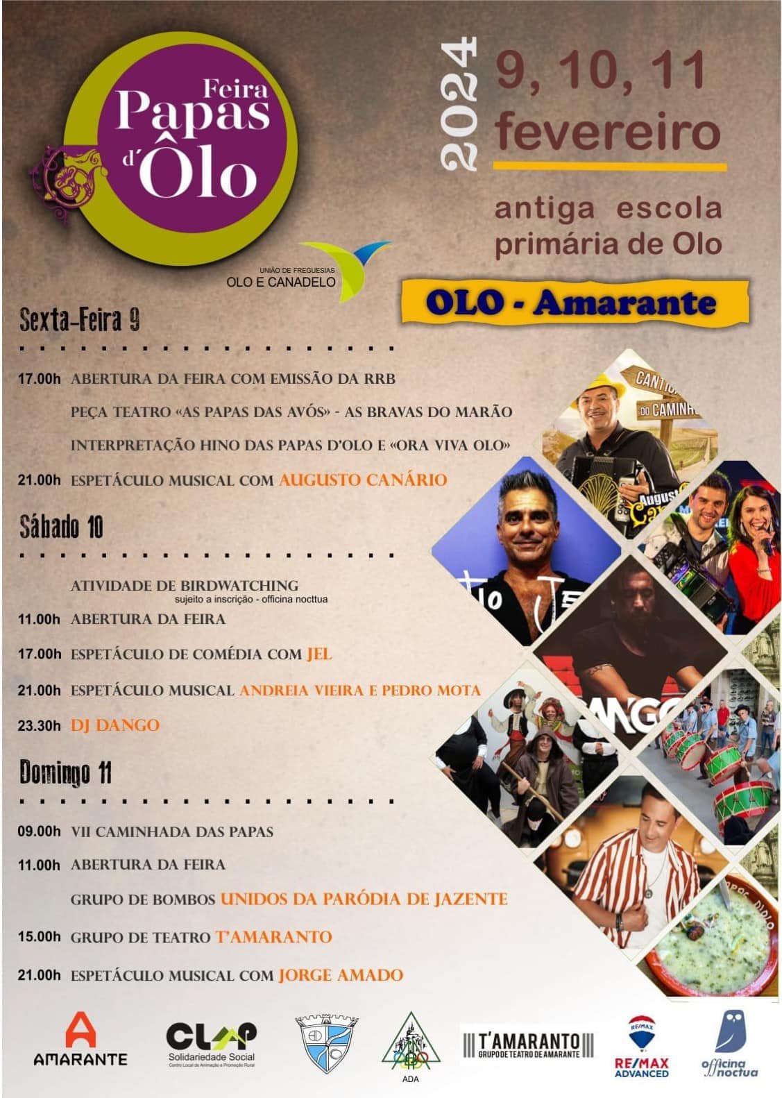 Cartaz Feira Papas d' Ôlo 2024  - Amarante