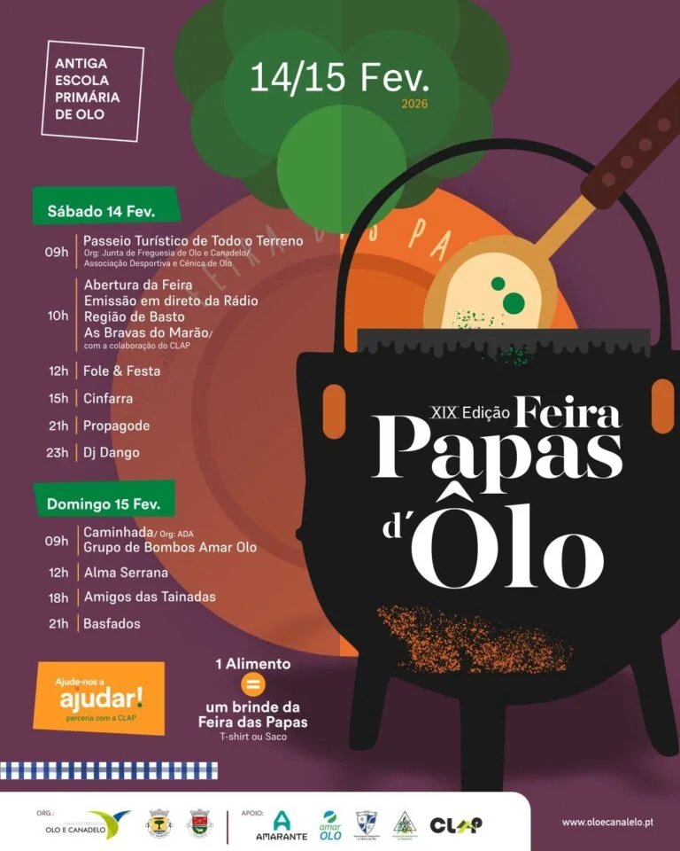 Cartaz Feira Papas d' Ôlo 2026 - Ôlo