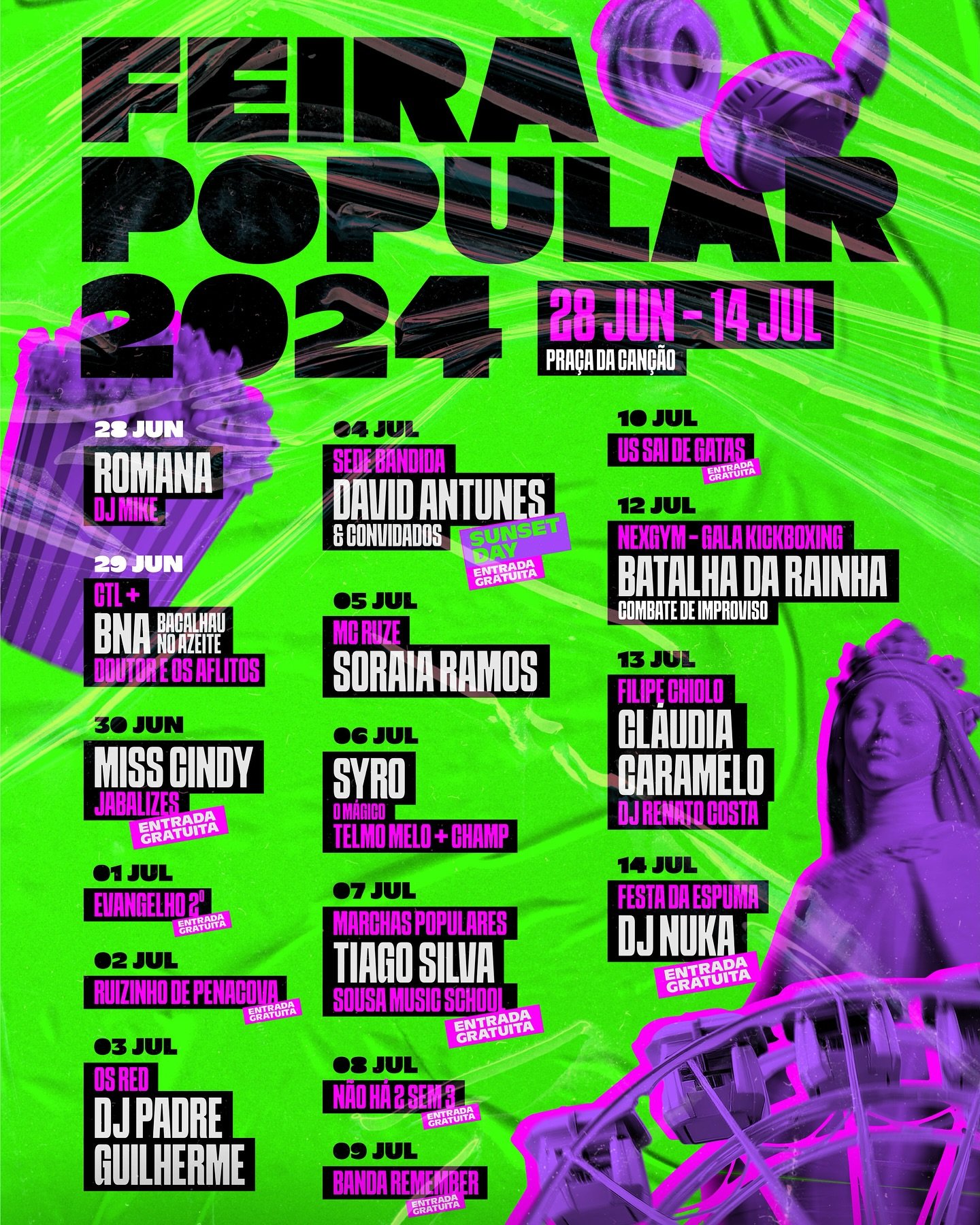 Cartaz Feira Popular 2024 - Coimbra