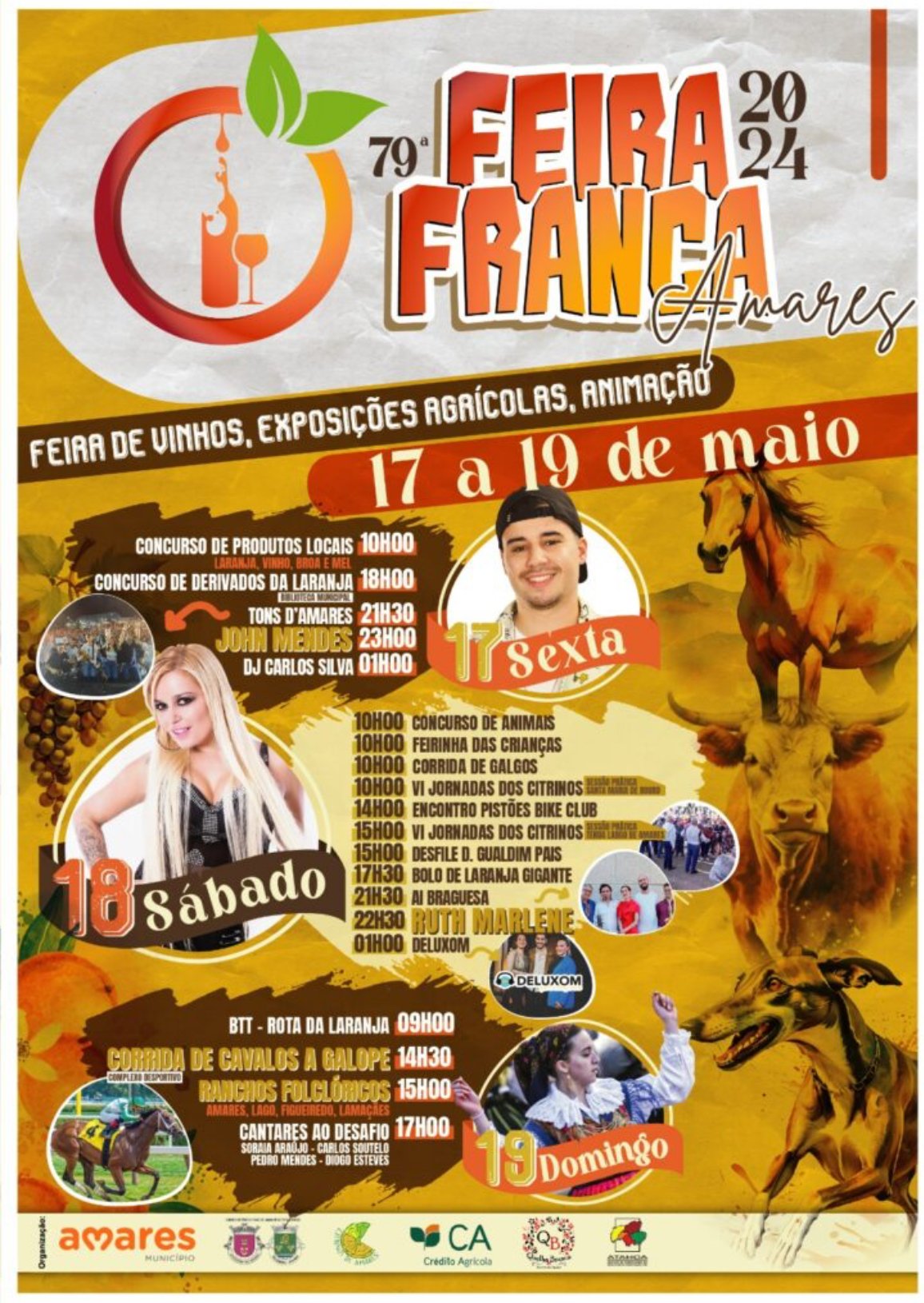 Cartaz Feiras Francas 2024 - Amares 
