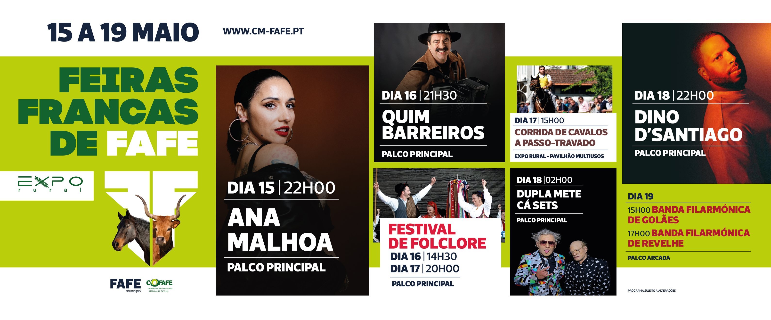 Cartaz Feiras Francas 2024 - Fafe