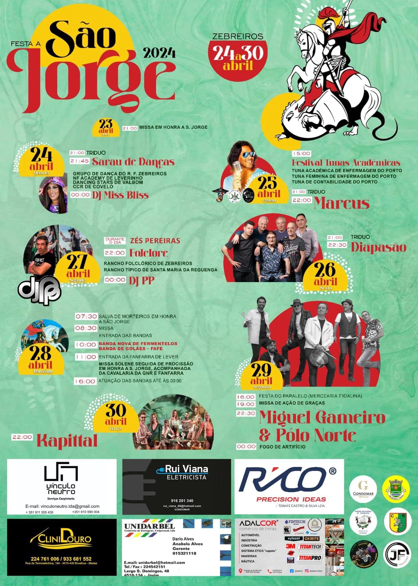 Cartaz Festa a São Jorge 2024 - Zebreiros