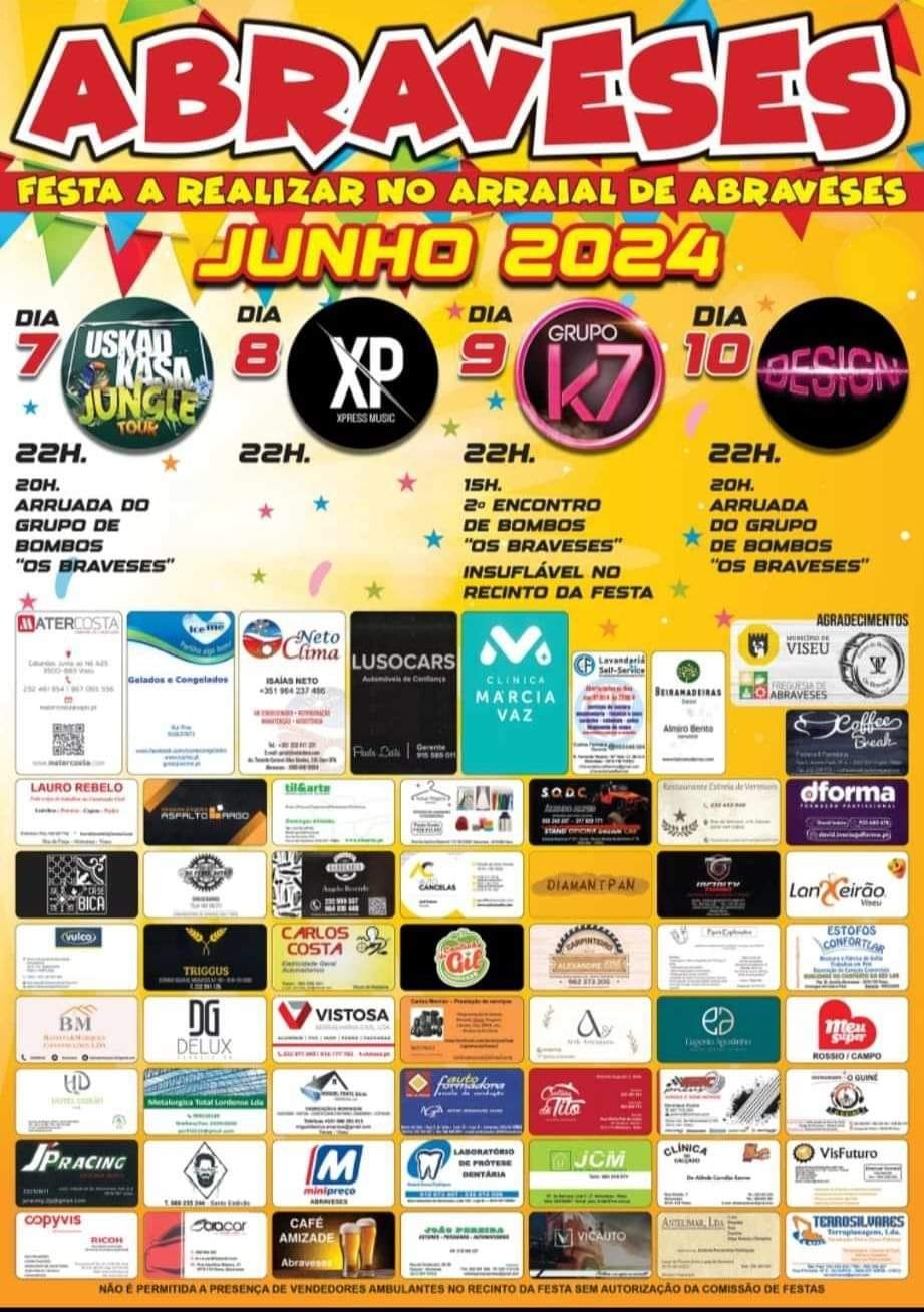 Cartaz Festa Abraveses 2024 - Viseu