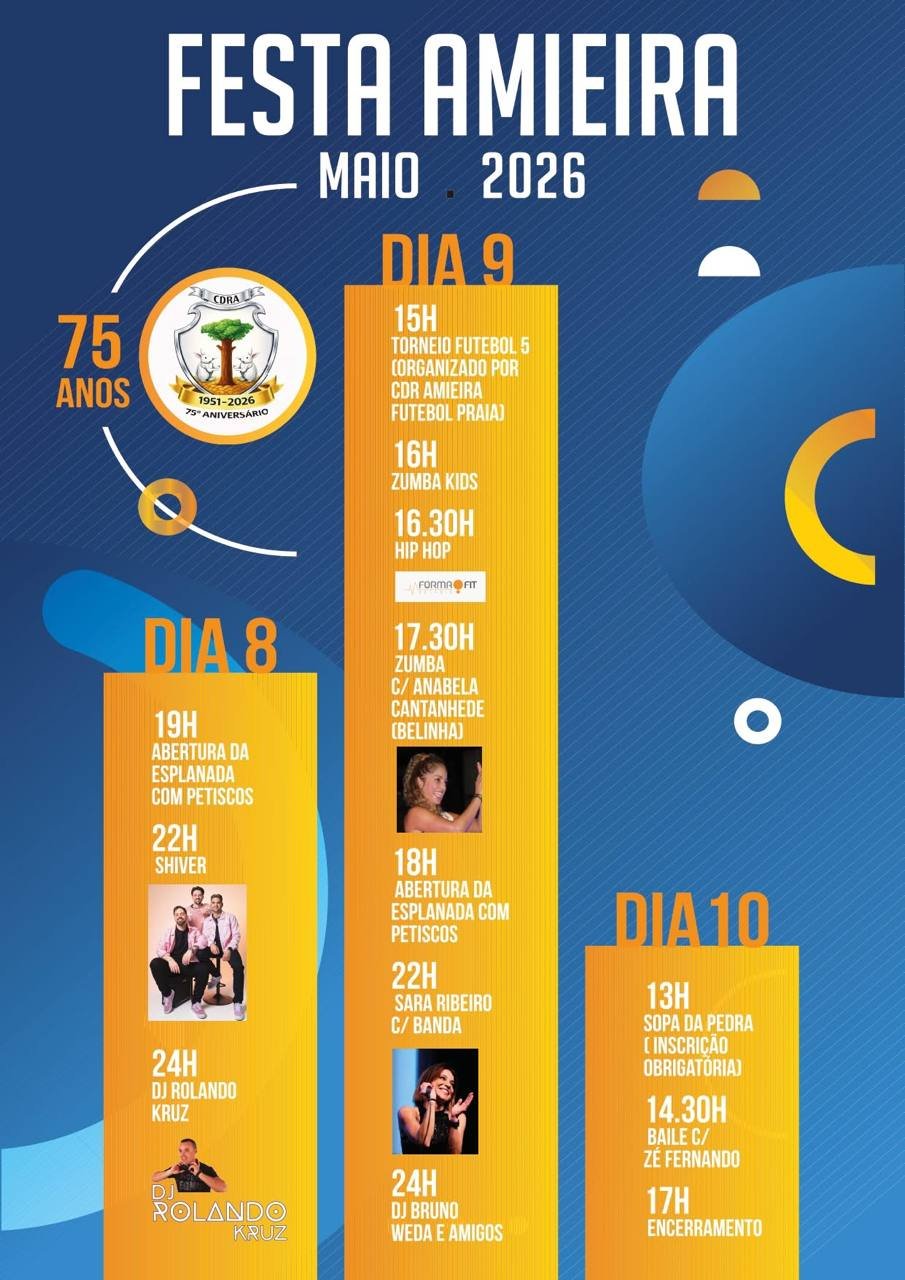 Cartaz Festa Amieira 2026 - Amieira