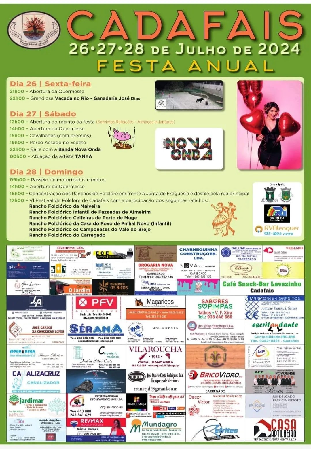 Cartaz Festa Anual 2024 - Cadafais