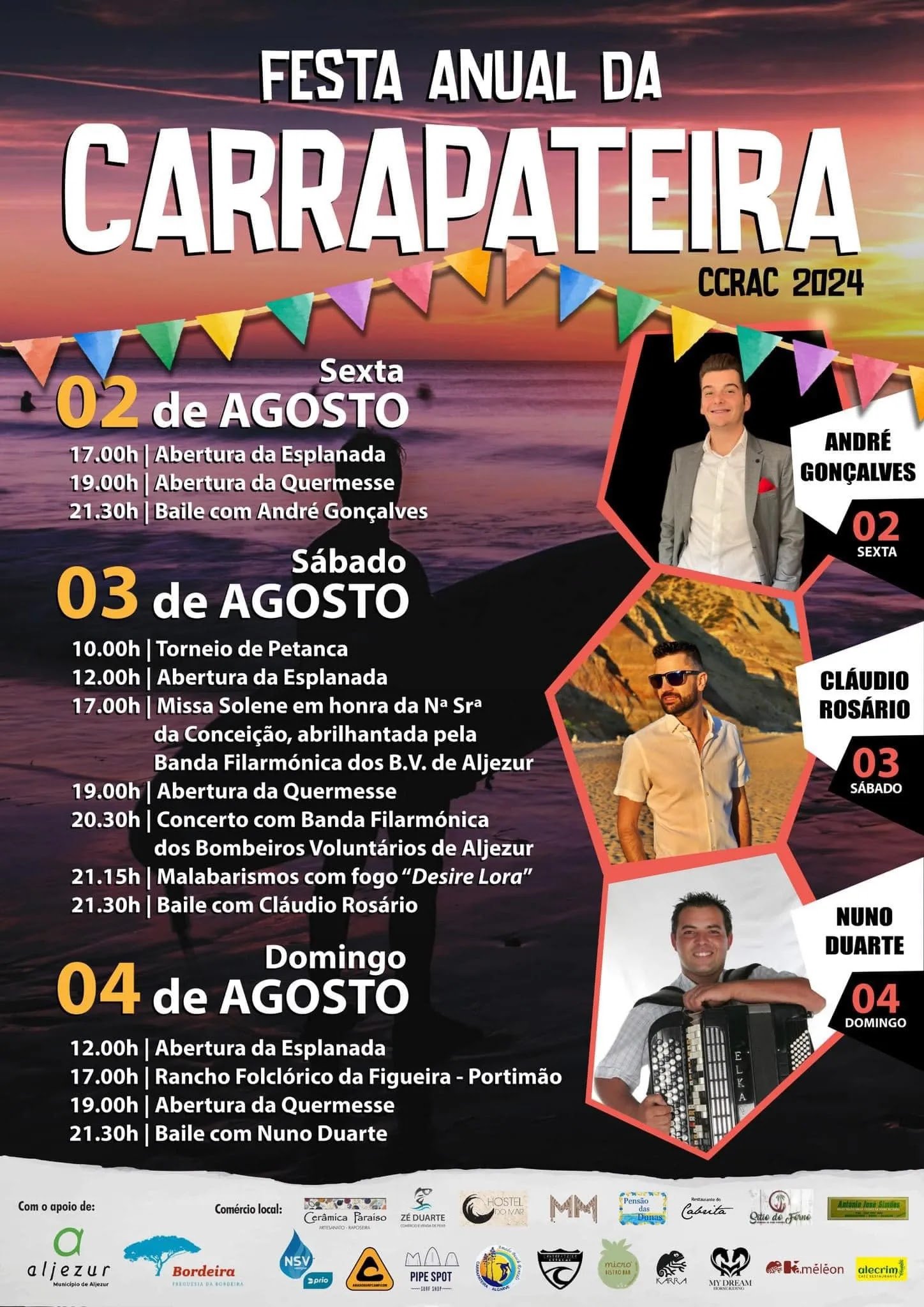 Cartaz Festa Anual 2024 - Carrapateira