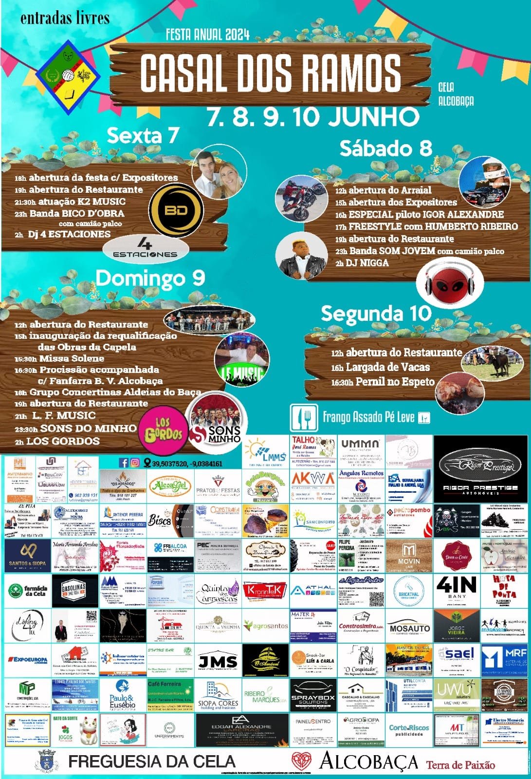 Cartaz Festa Anual 2024 - Casal dos Ramos