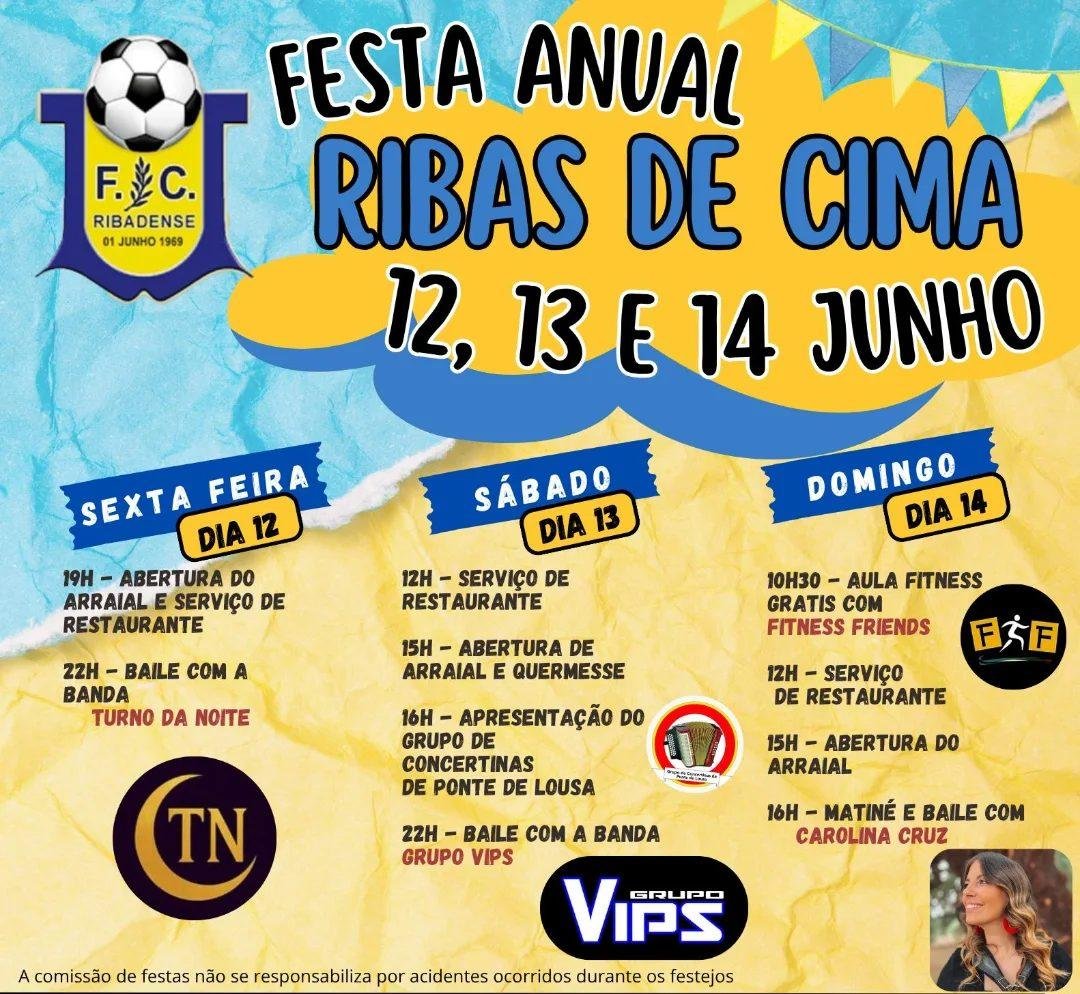 Cartaz Festa Anual 2026 - Ribas de Cima