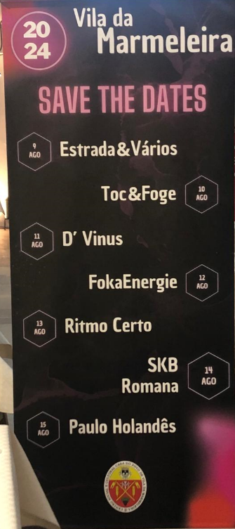 Cartaz Festa Anual da Vila da Marmeleira 2024 - Rio Maior
