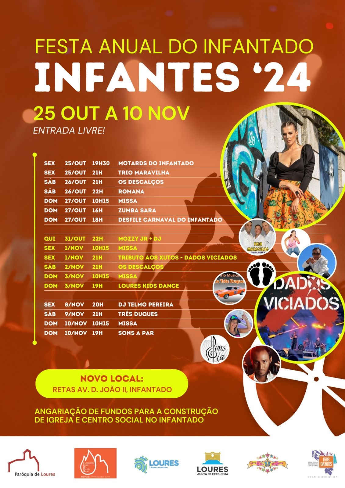 Cartaz Festa Anual do Infantado 2024 - Loures