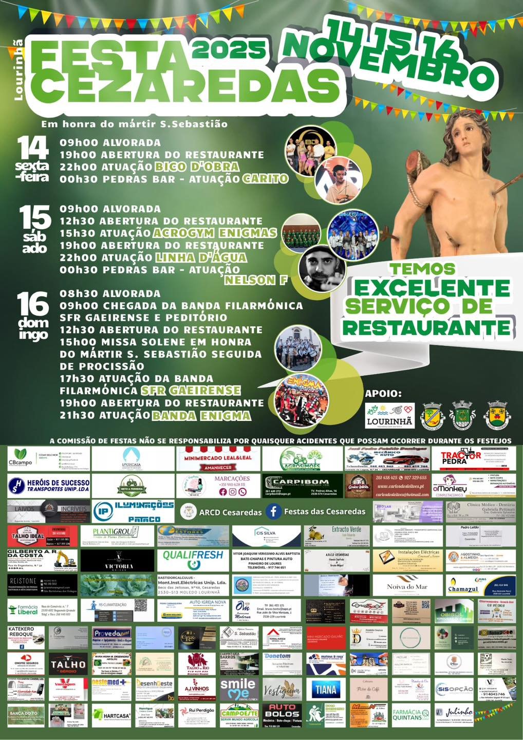 Cartaz Festa Cezaredas 2025 - Lourinhã
