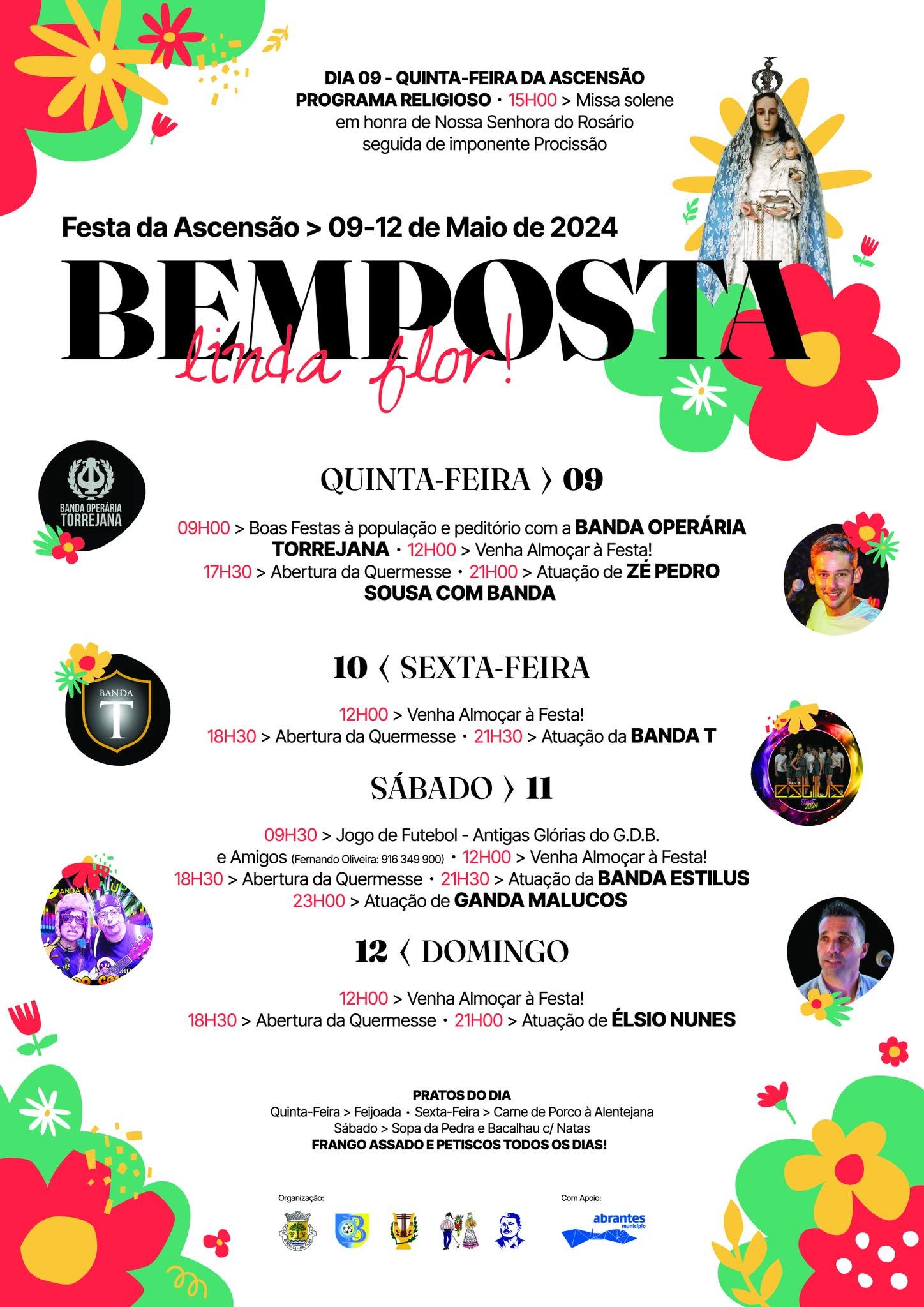 Cartaz Festa da Ascensão 2024 - Bemposta