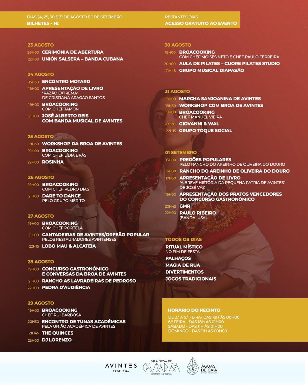 Cartaz 35.ª Festa da Broa de Avintes 2024 - Vila Nova de Gaia
