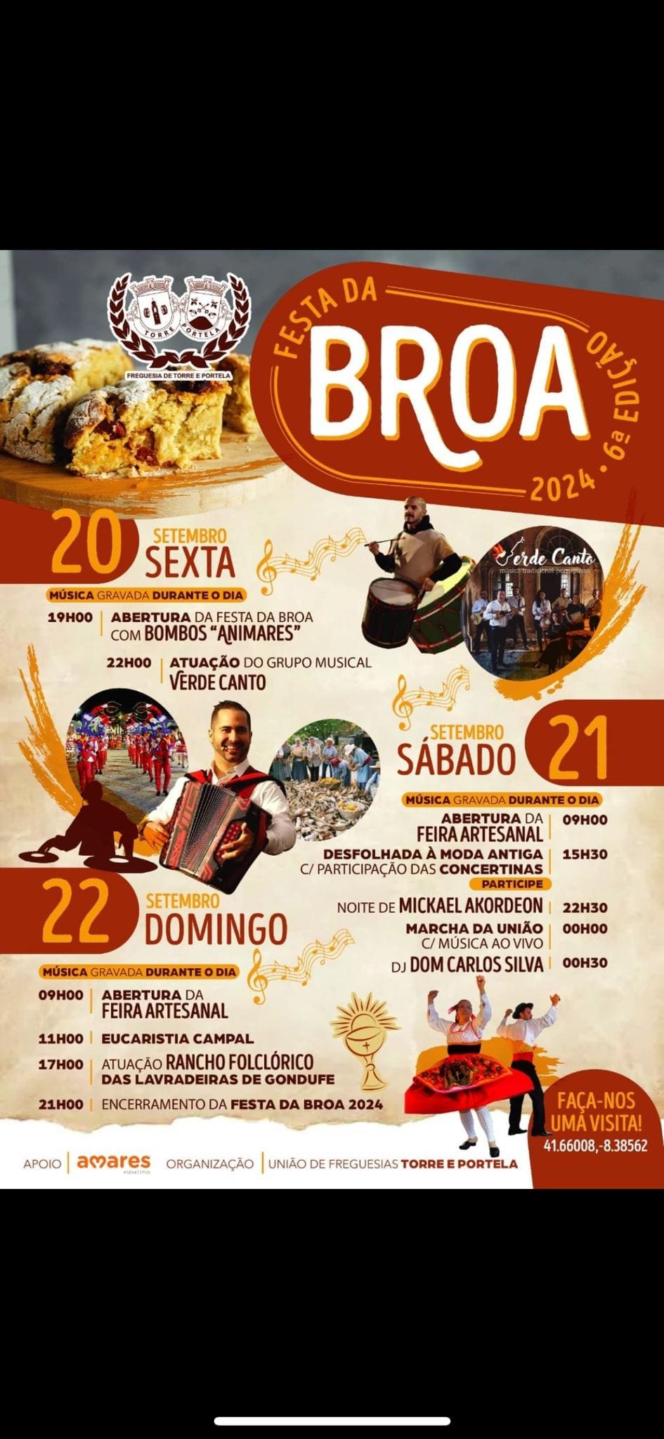 Cartaz Festa da Broa 2024 - Braga