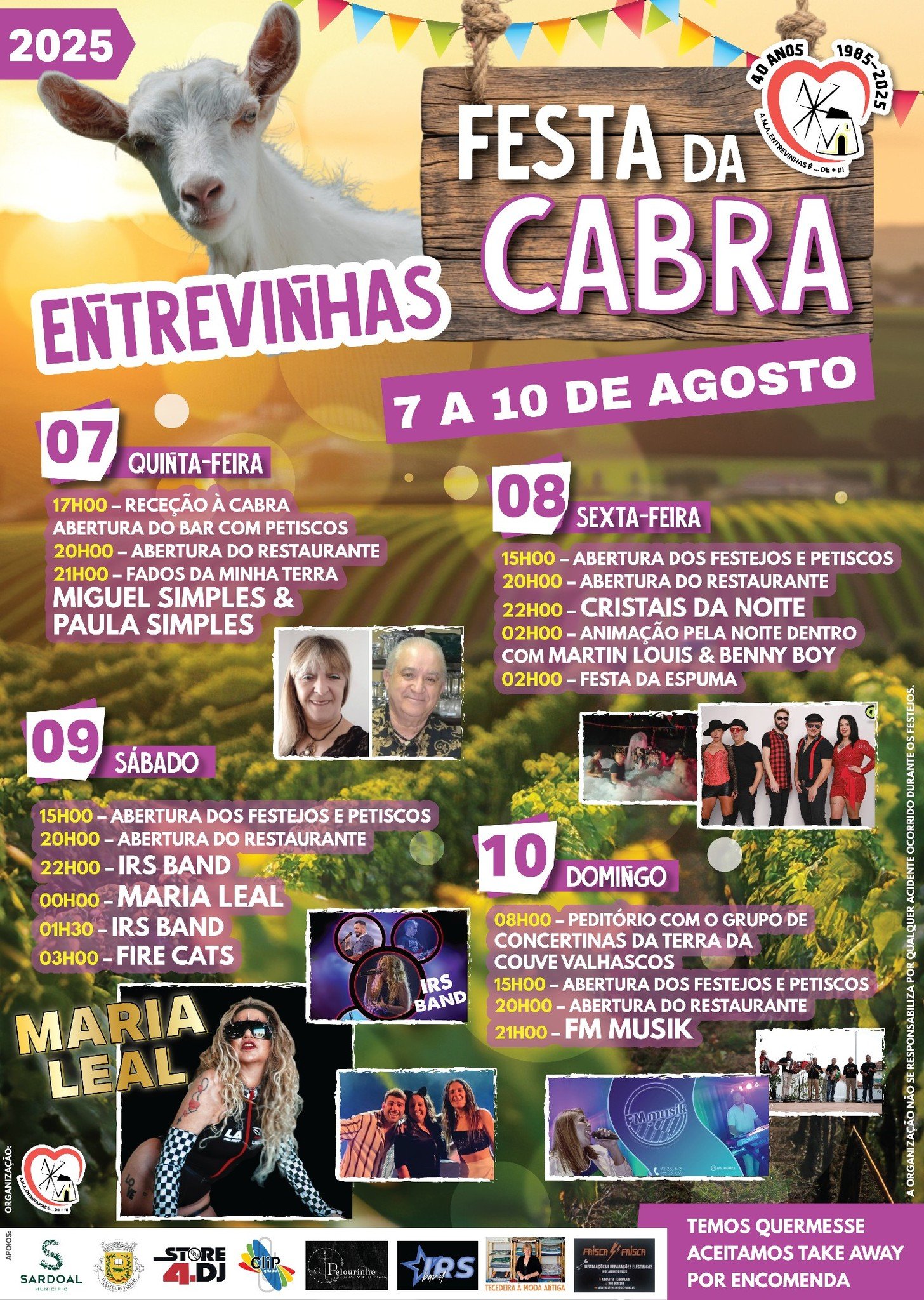 Cartaz Festa da Cabra 2025 - Entrevinhas