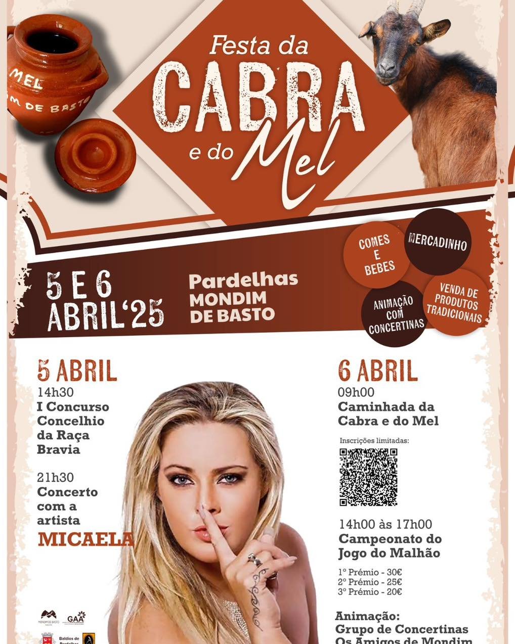 Cartaz Festa da Cabra e do Mel 2025 - Mondim de Basto