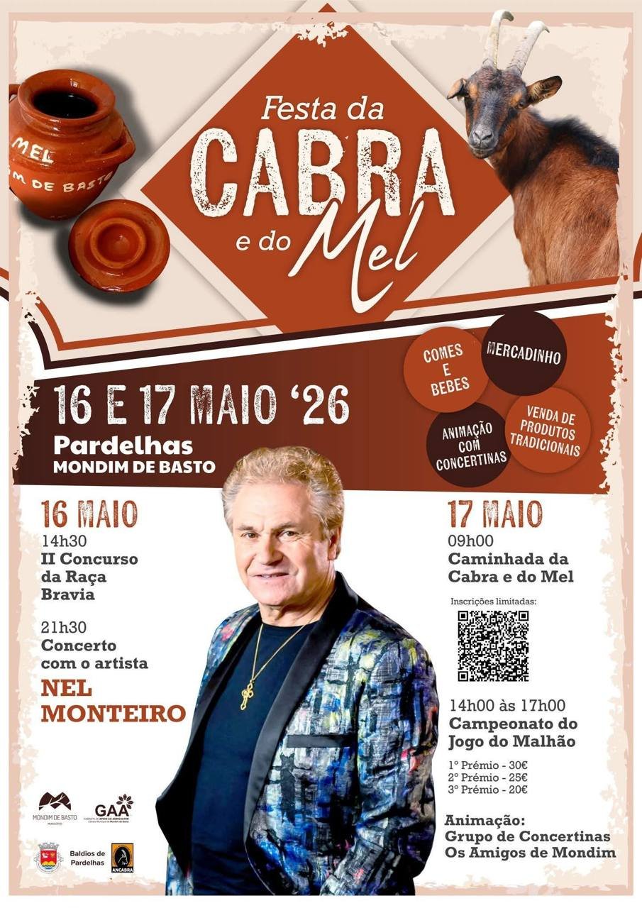 Cartaz Festa da Cabra e do Mel 2026 - Pardelhas