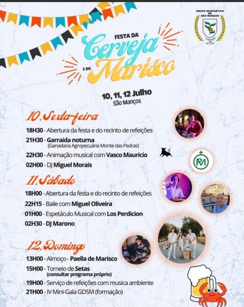 Cartaz Festa da Cerveja e do Marisco 2026 - São Manços