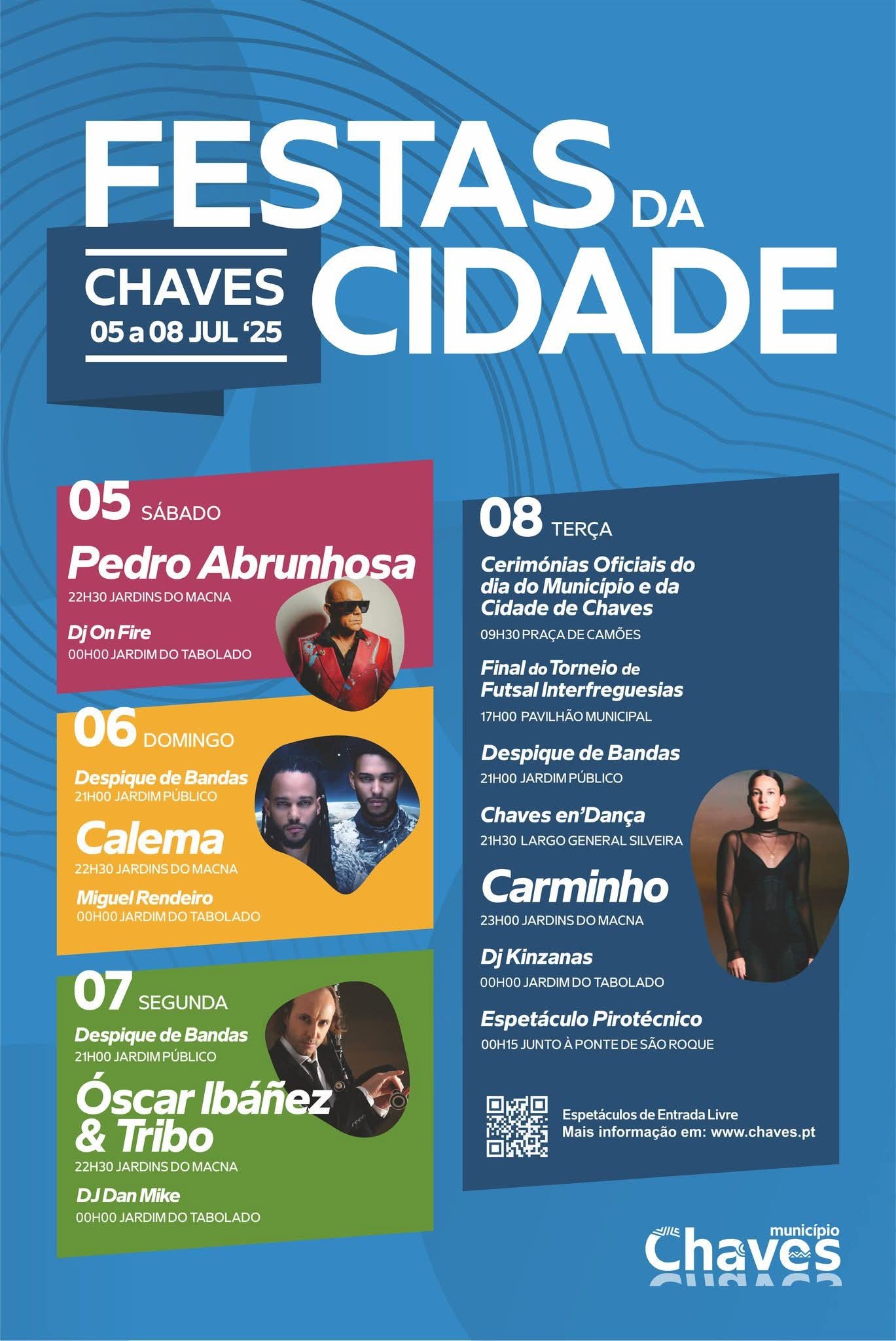 Cartaz Festa da Cidade 2025 - Chaves