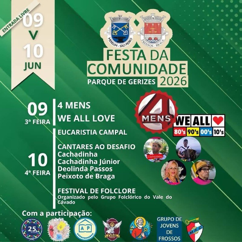 Cartaz Festa da Comunidade 2026 - Gerizes