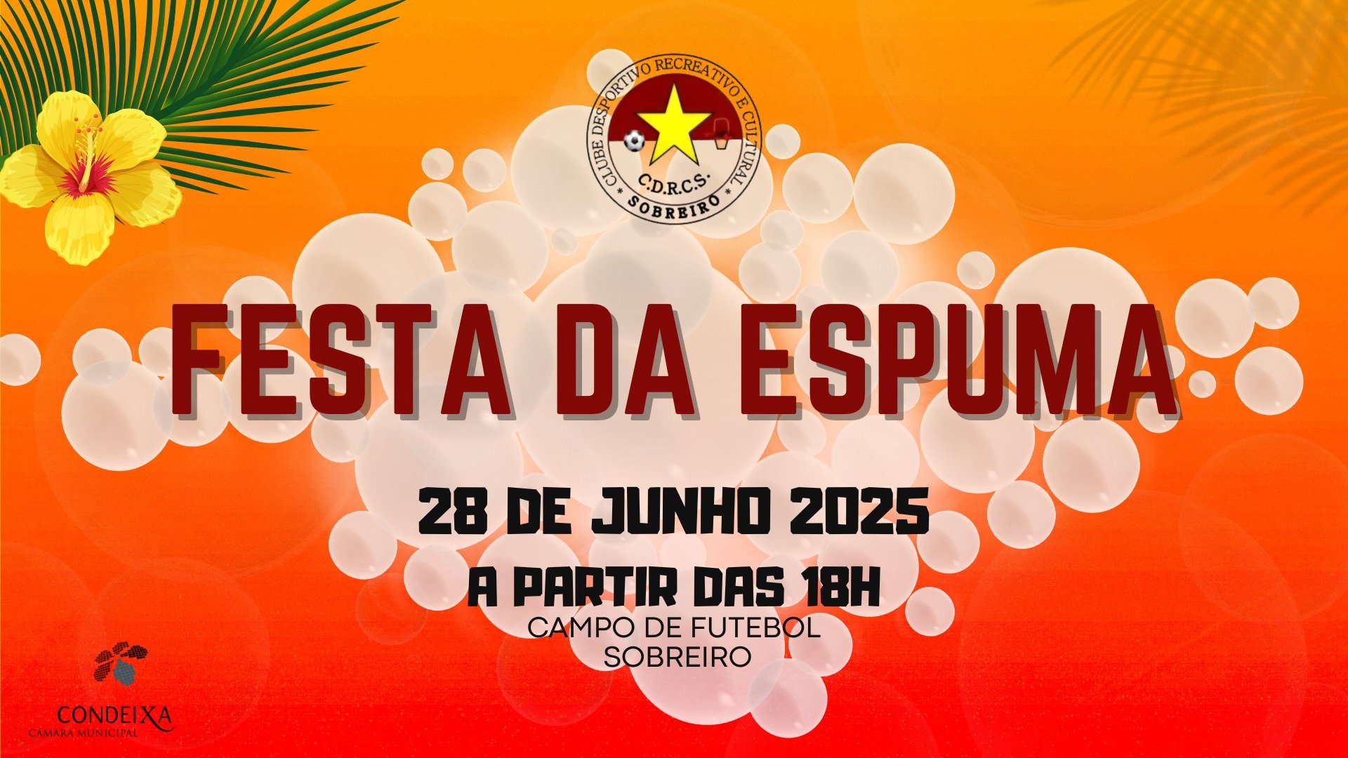 Cartaz Festa da Espuma 2025 - Sobreiro