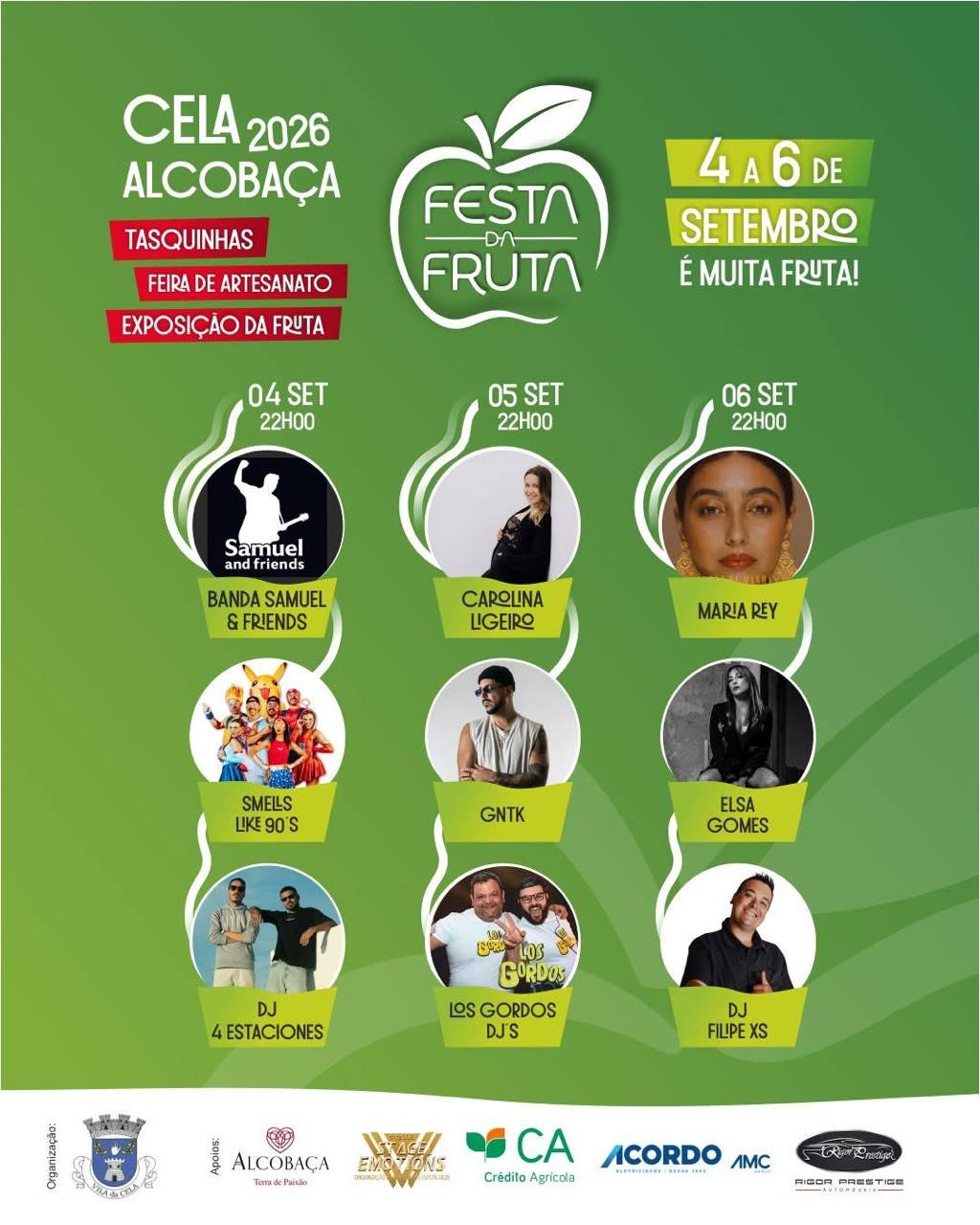 Cartaz Festa da Fruta 2026 - Cela