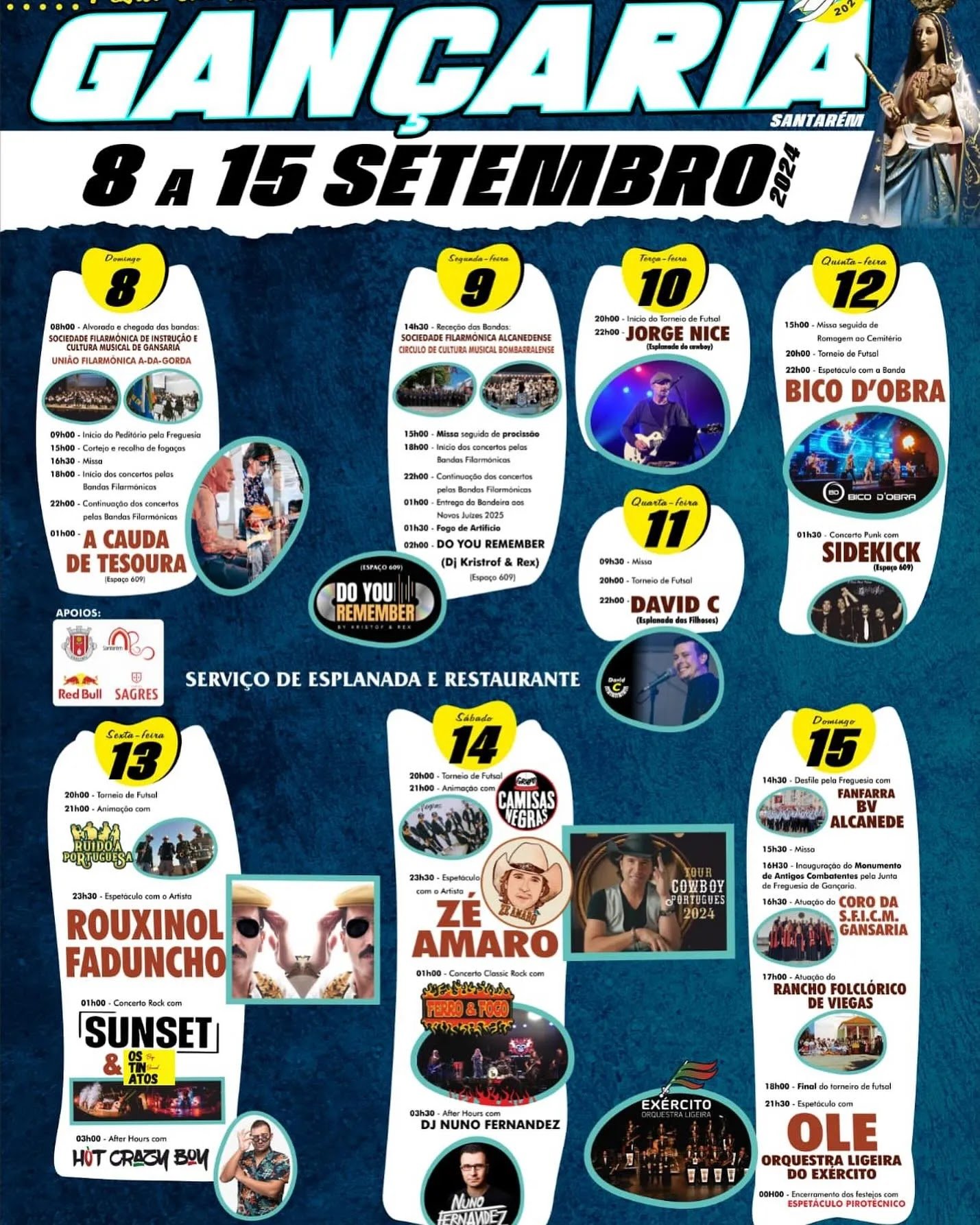 Cartaz Festa da Gançaria 2024 - Santarém